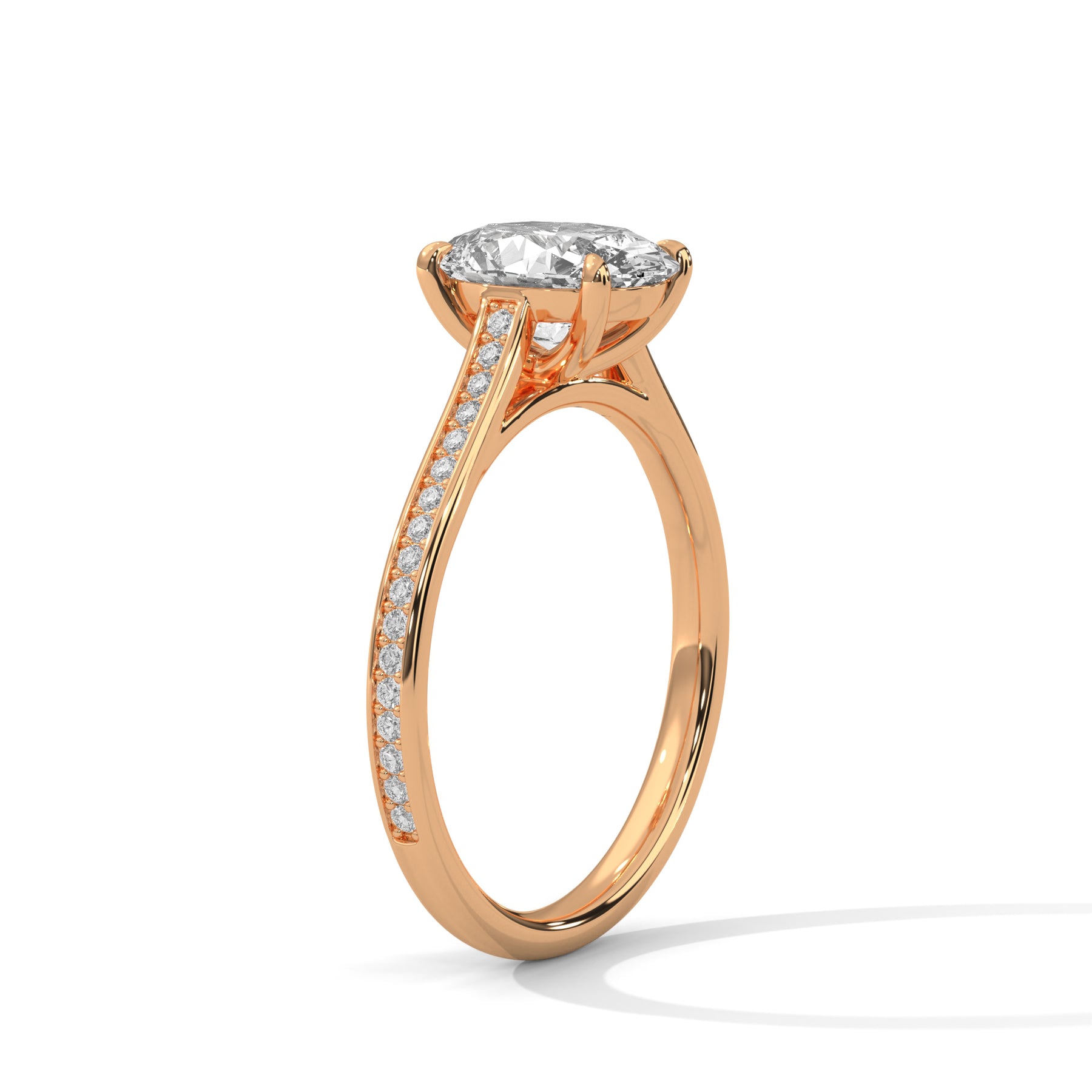 14K Rose Gold 18K Rose Gold Oval