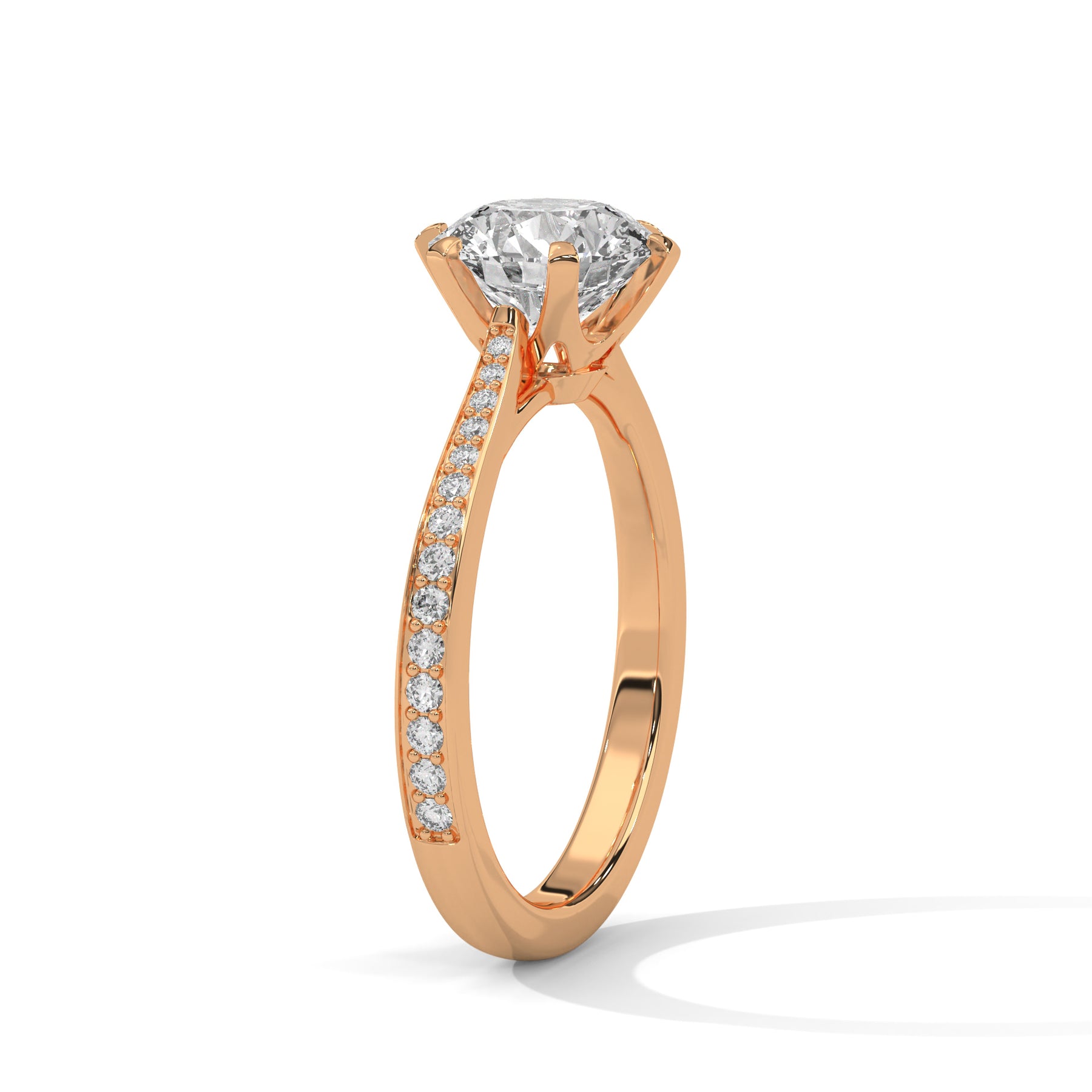14K Rose Gold 18K Rose Gold Round