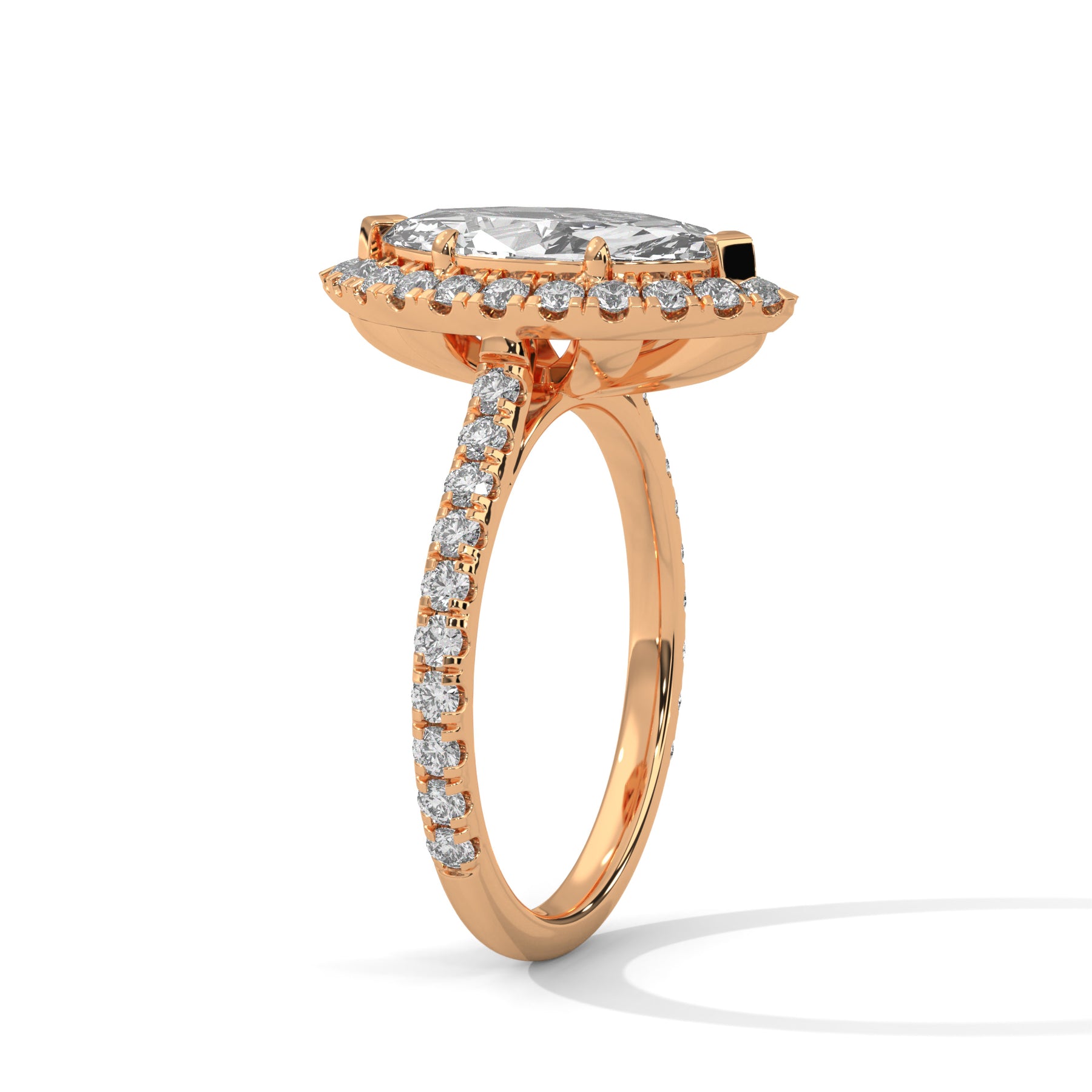 14K Rose Gold 18K Rose Gold Marquise