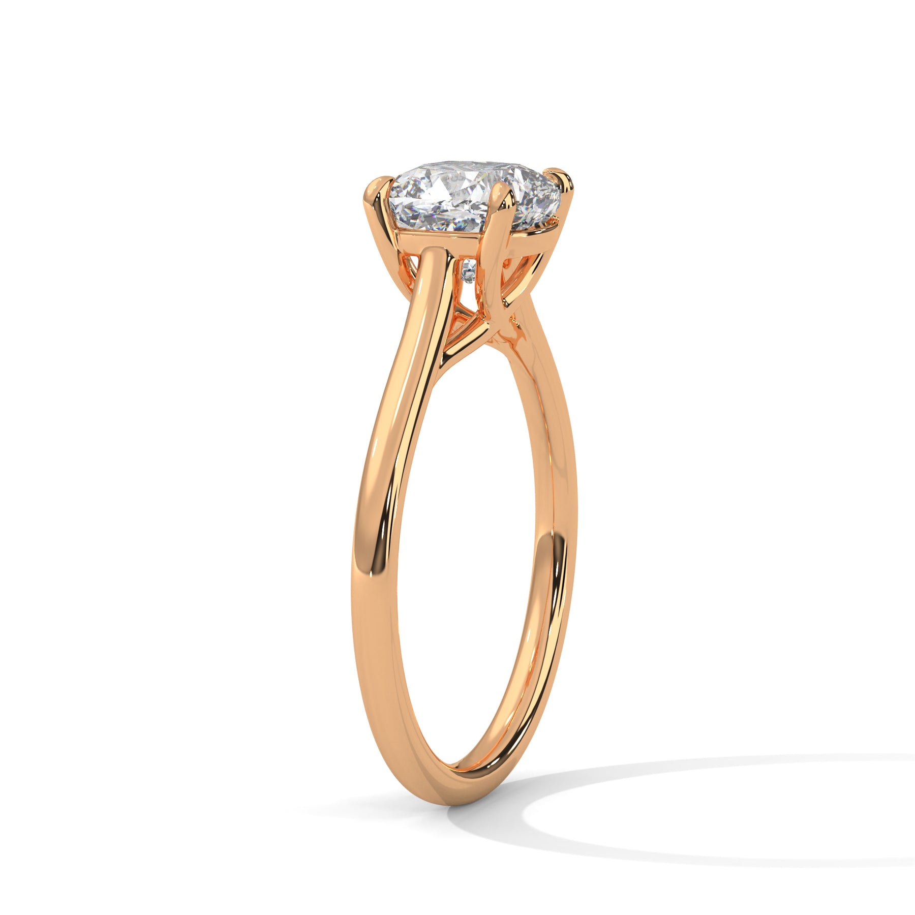 14K Rose Gold 18K Rose Gold Cushion