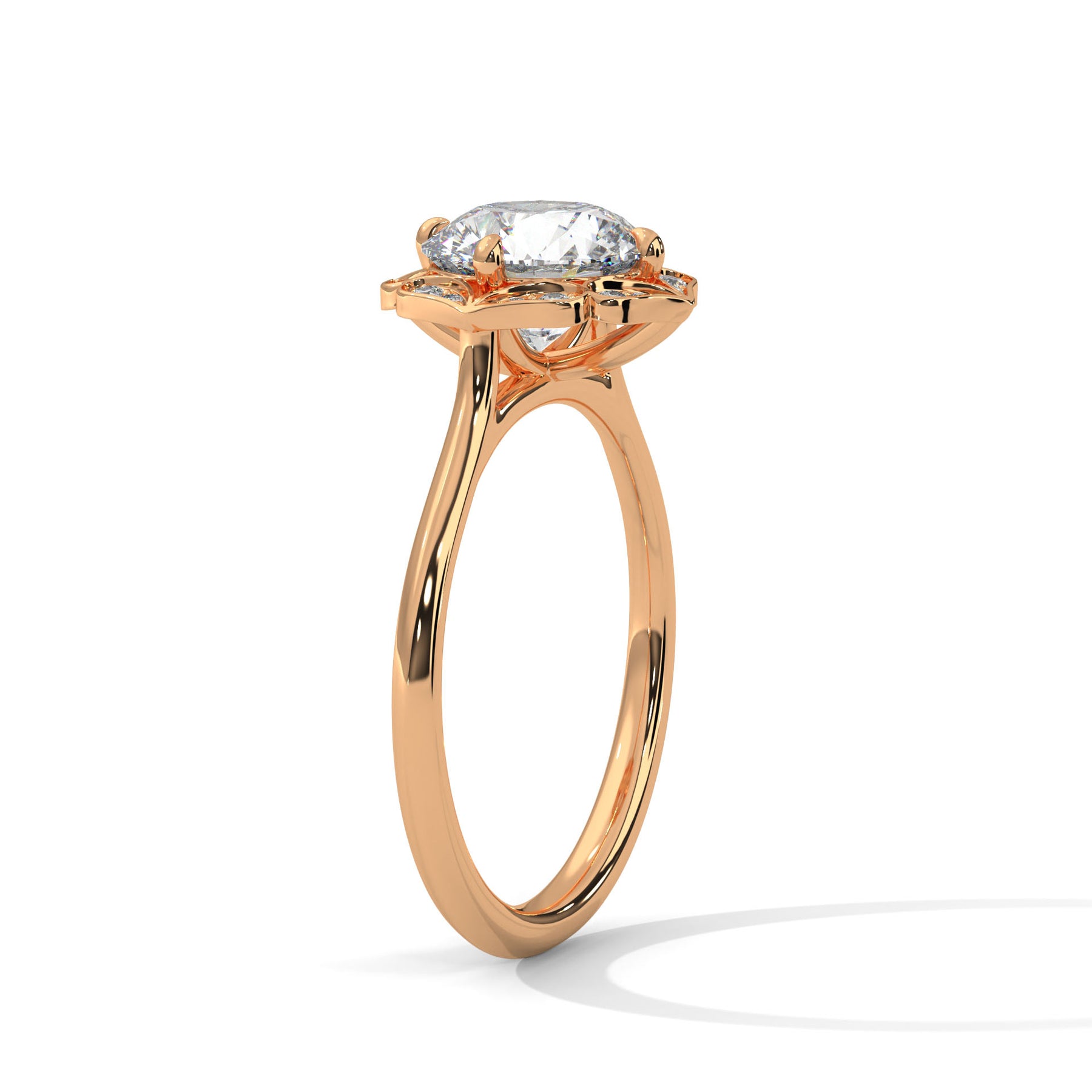 14K Rose Gold 18K Rose Gold Round