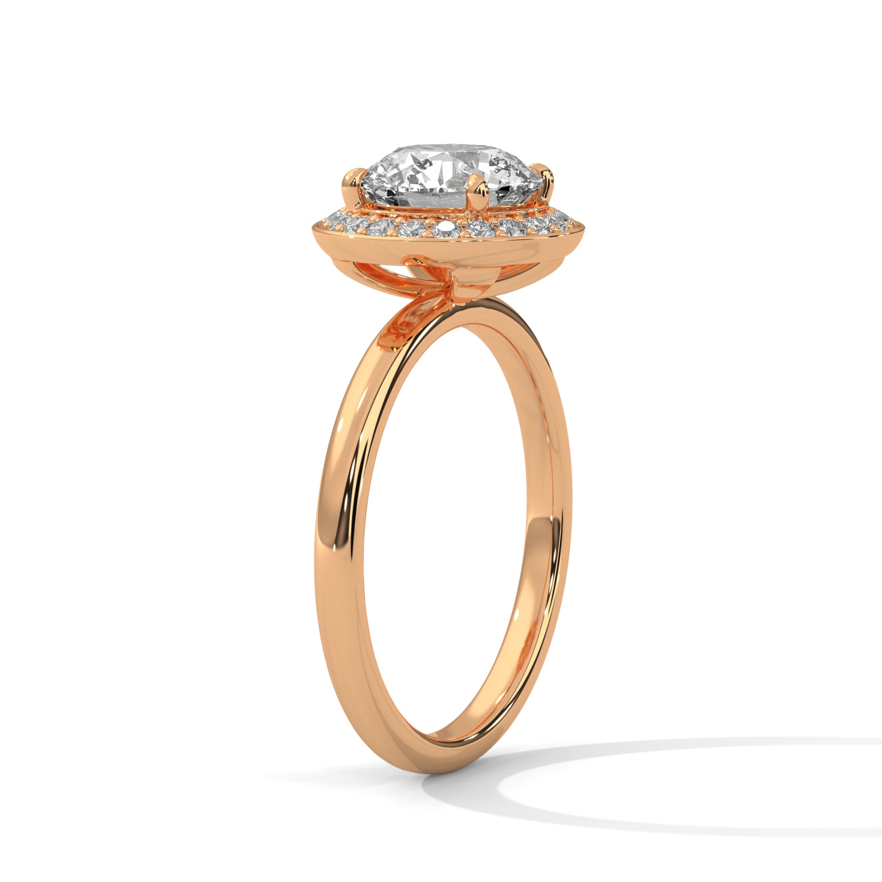 14K Rose Gold 18K Rose Gold Round