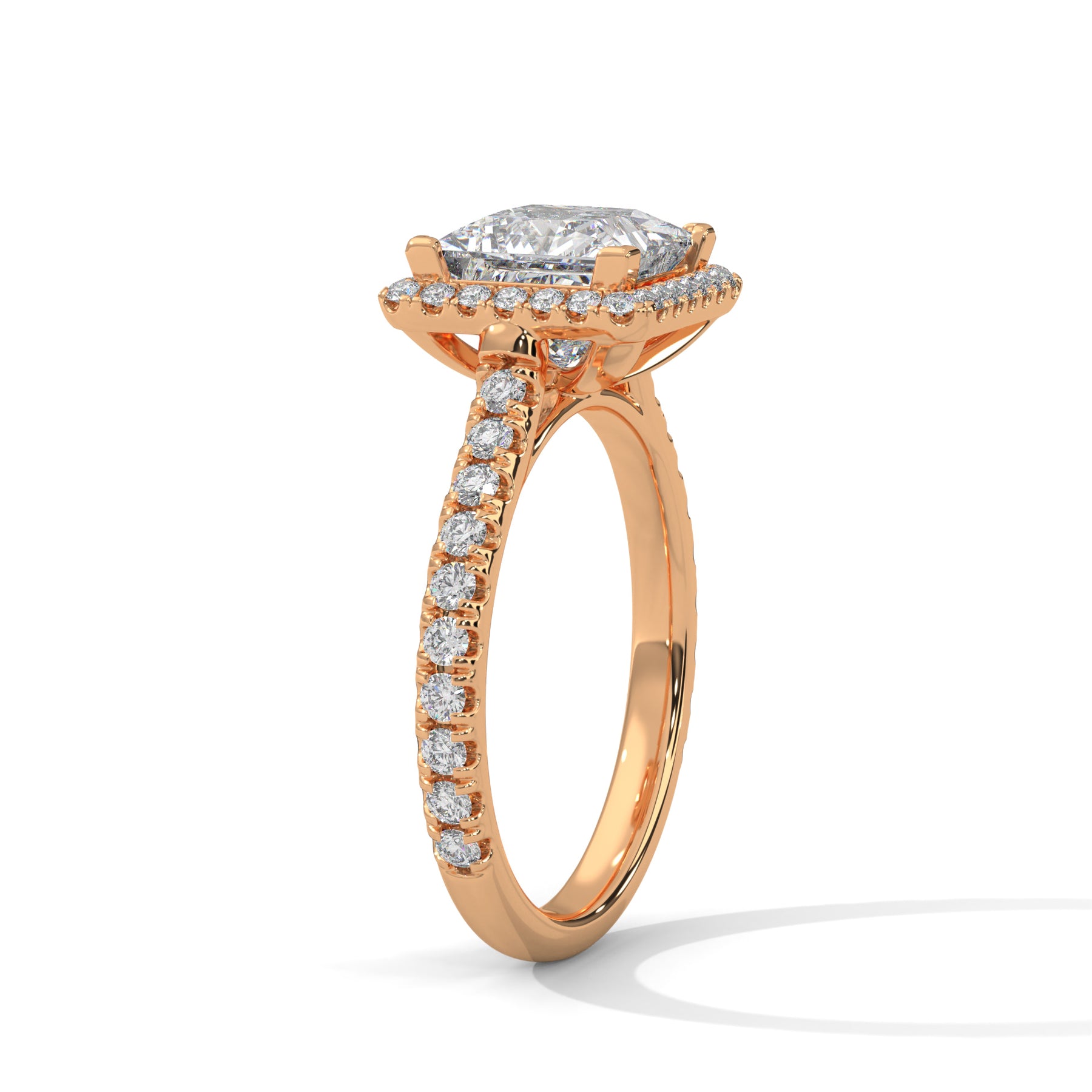 14K Rose Gold 18K Rose Gold Princess