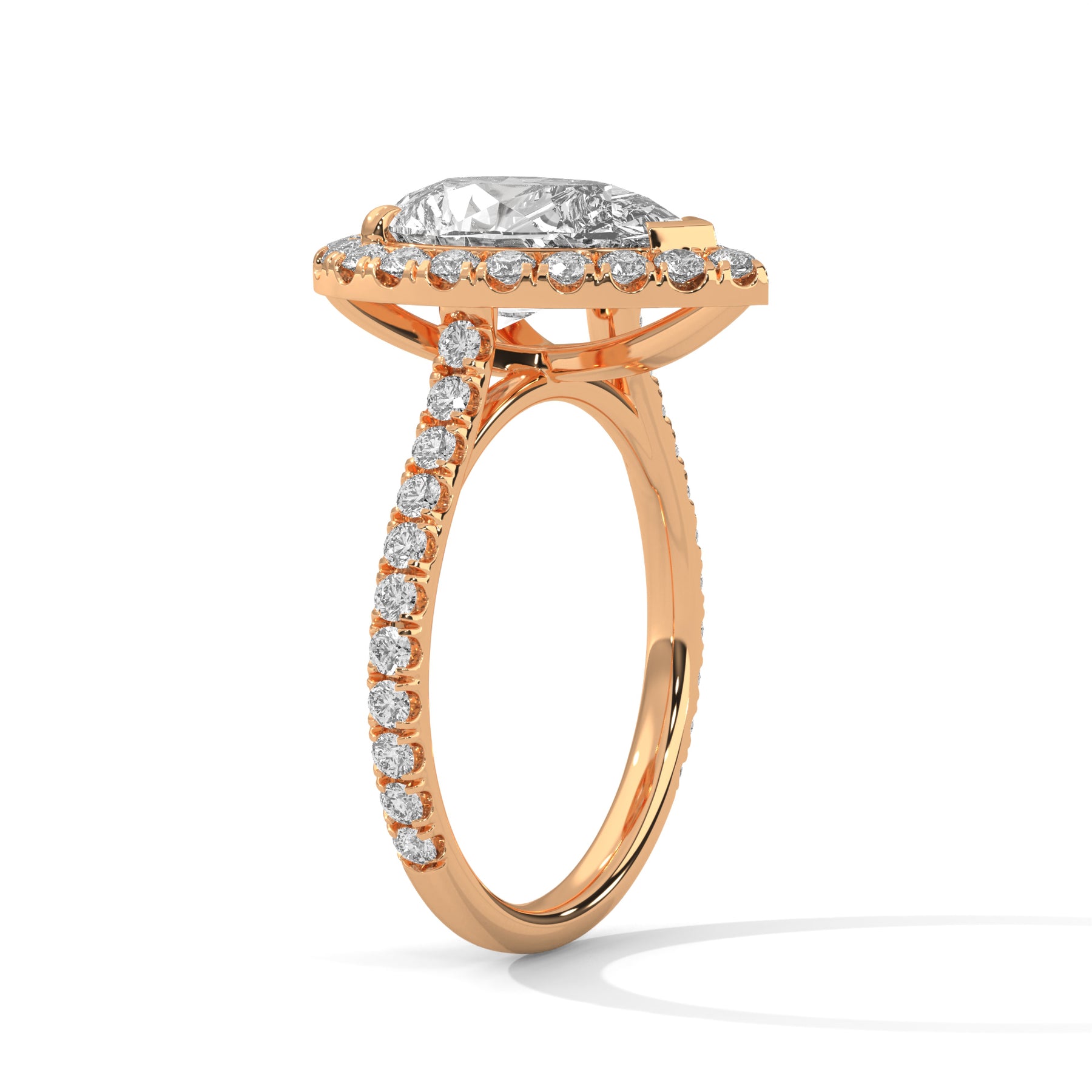 14K Rose Gold 18K Rose Gold Pear