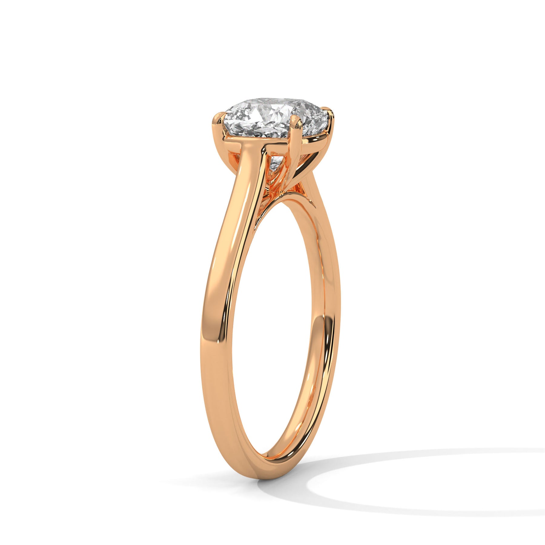 14K Rose Gold 18K Rose Gold Cushion