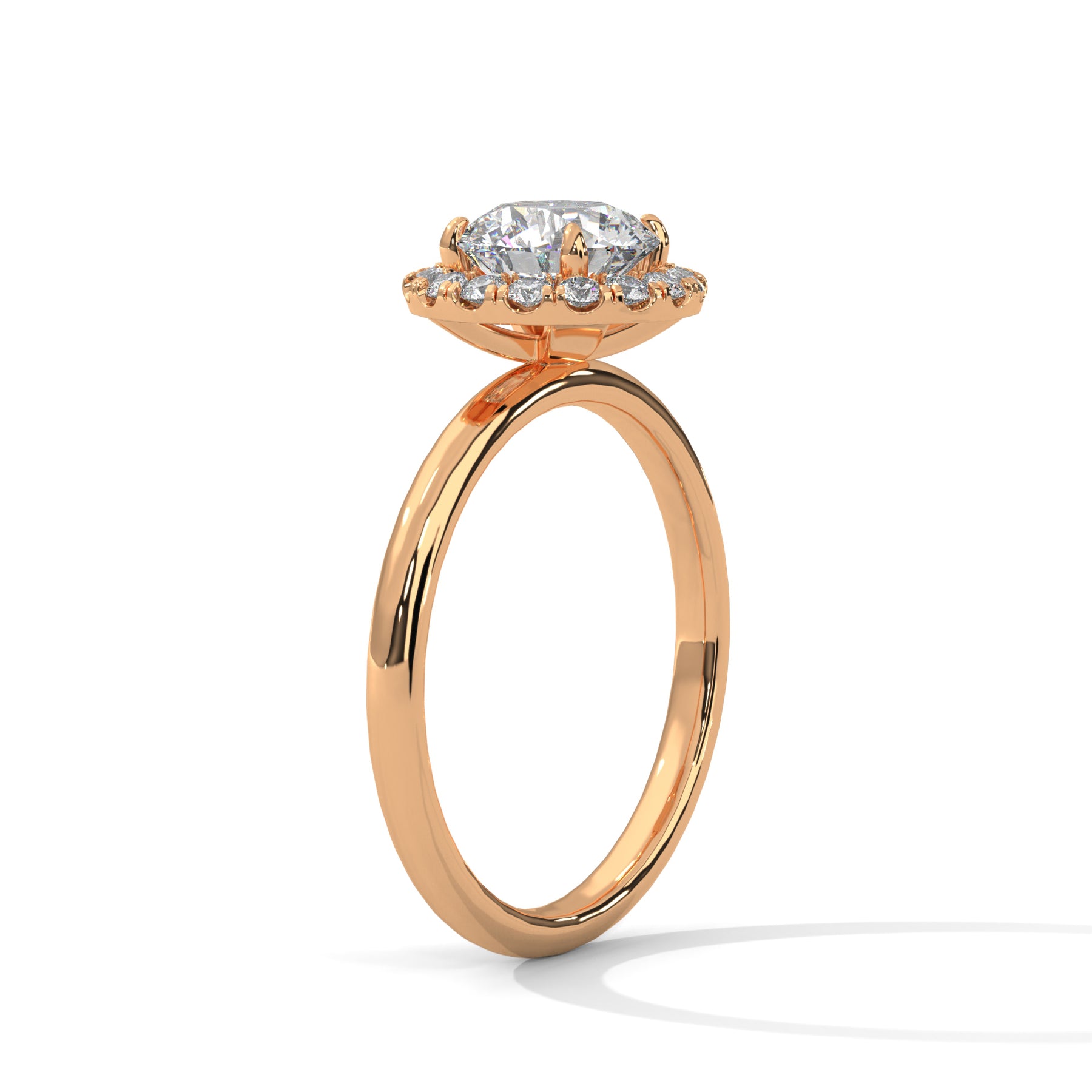 14K Rose Gold 18K Rose Gold Round
