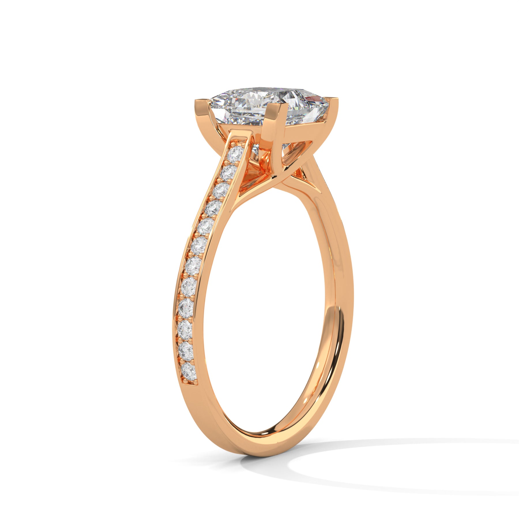 14K Rose Gold 18K Rose Gold Princess
