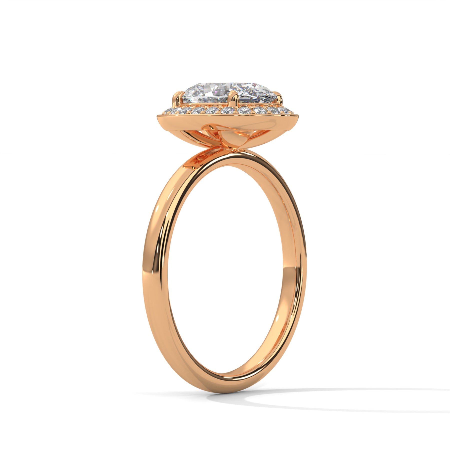 14K Rose Gold 18K Rose Gold Oval