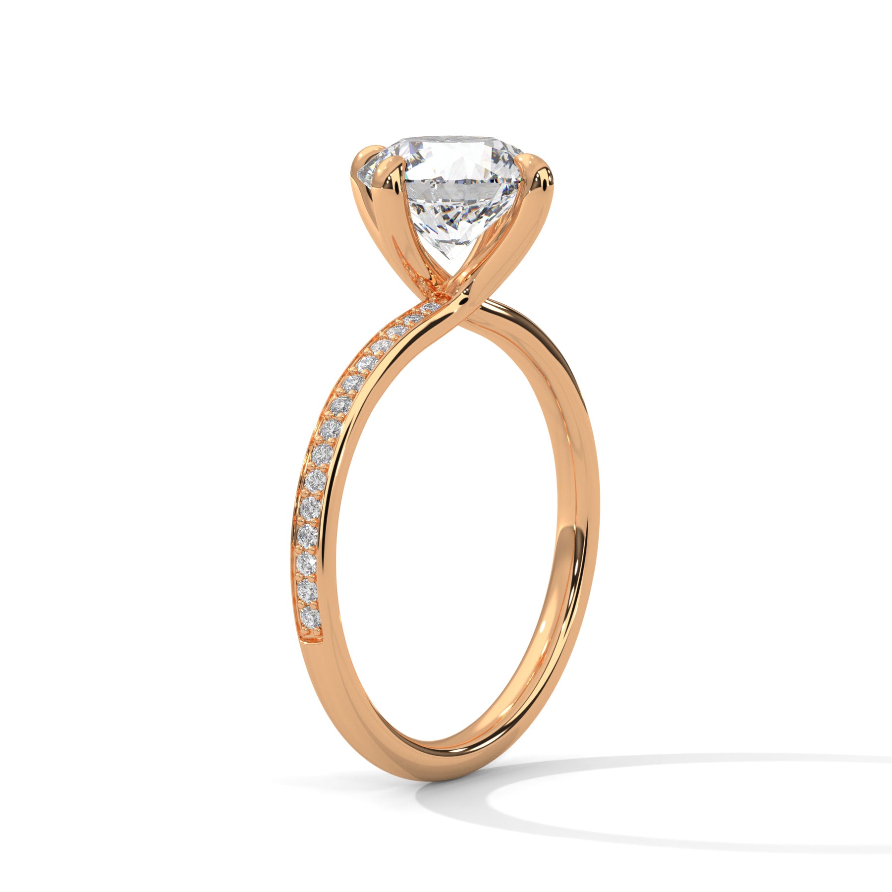 14K Rose Gold 18K Rose Gold Round