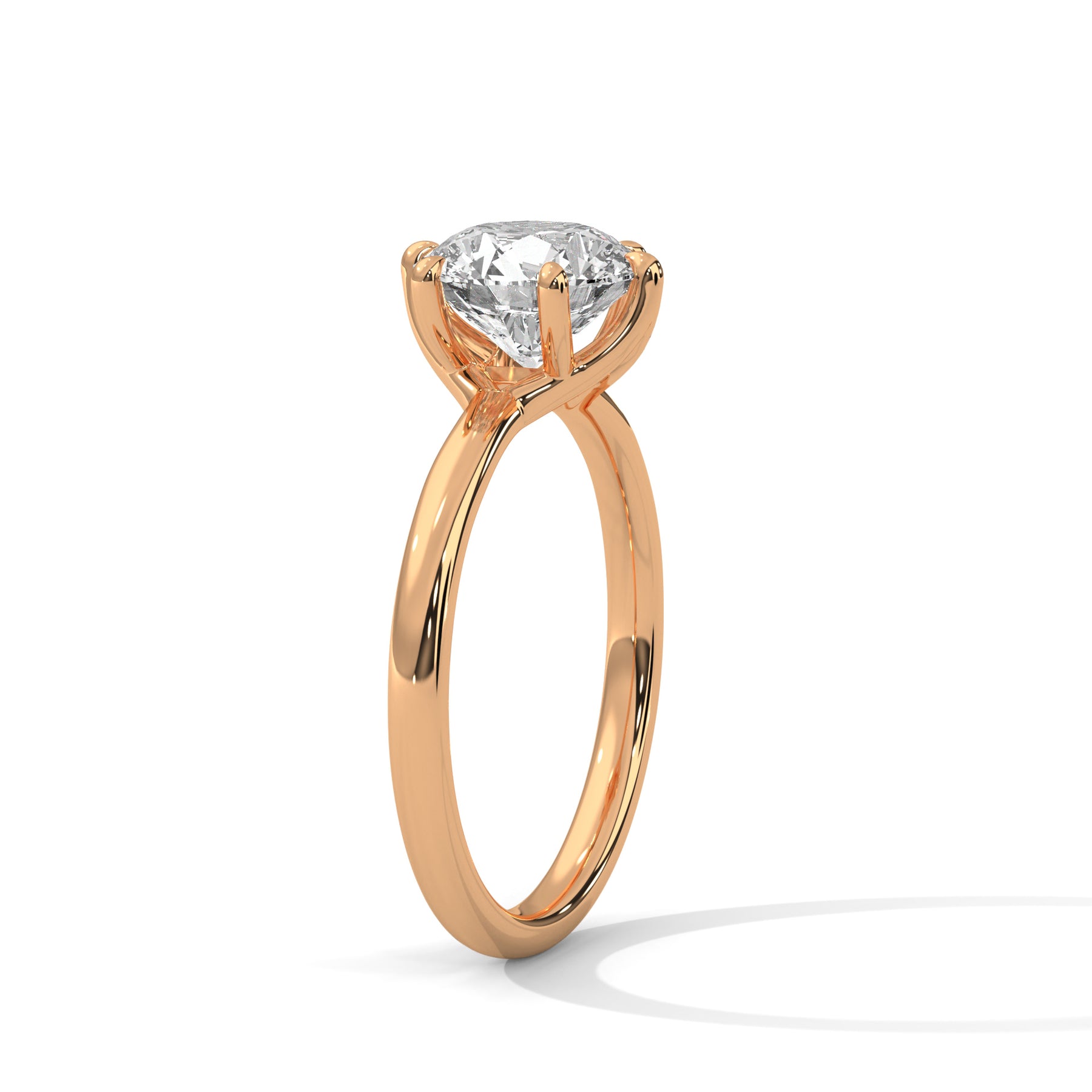 14K Rose Gold 18K Rose Gold Round