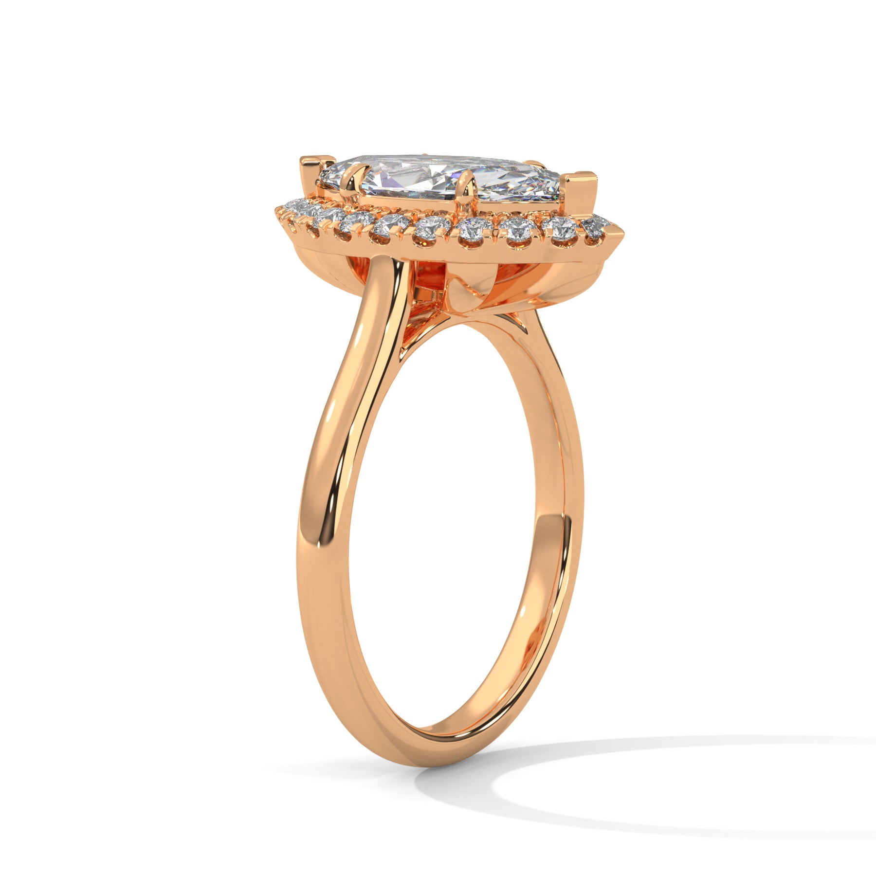 14K Rose Gold 18K Rose Gold Marquise