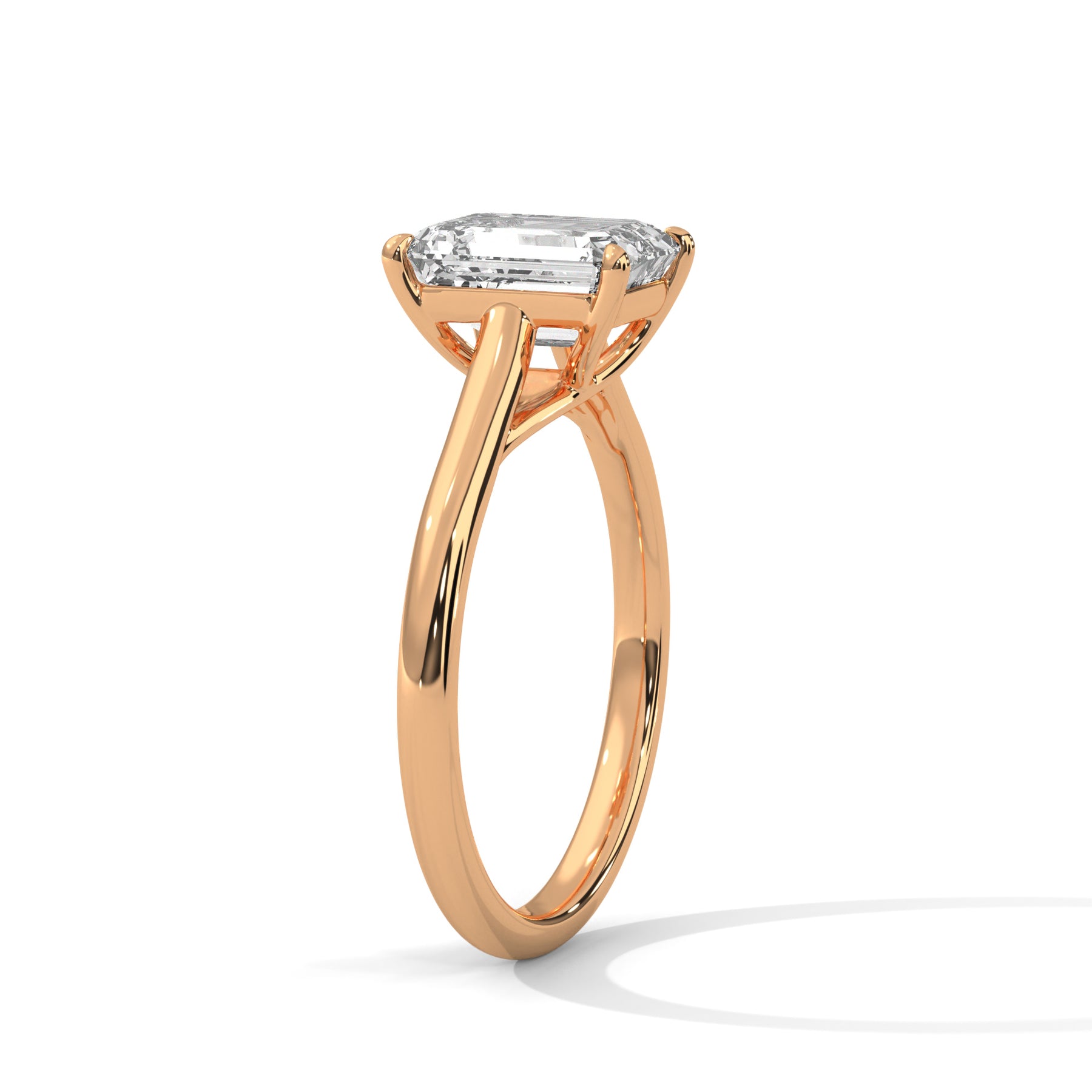 14K Rose Gold 18K Rose Gold Emerald