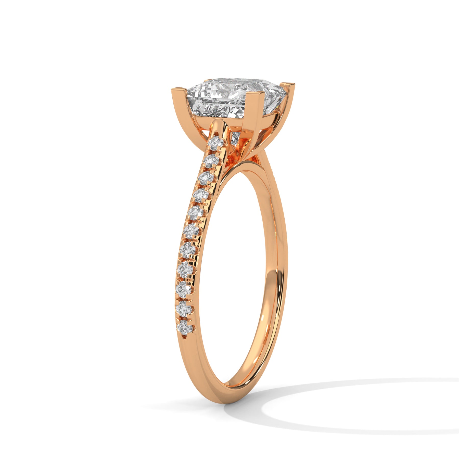 14K Rose Gold 18K Rose Gold Princess