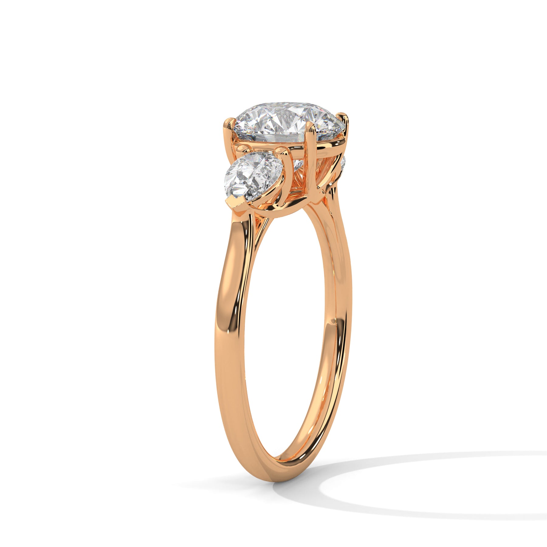 14K Rose Gold 18K Rose Gold Round