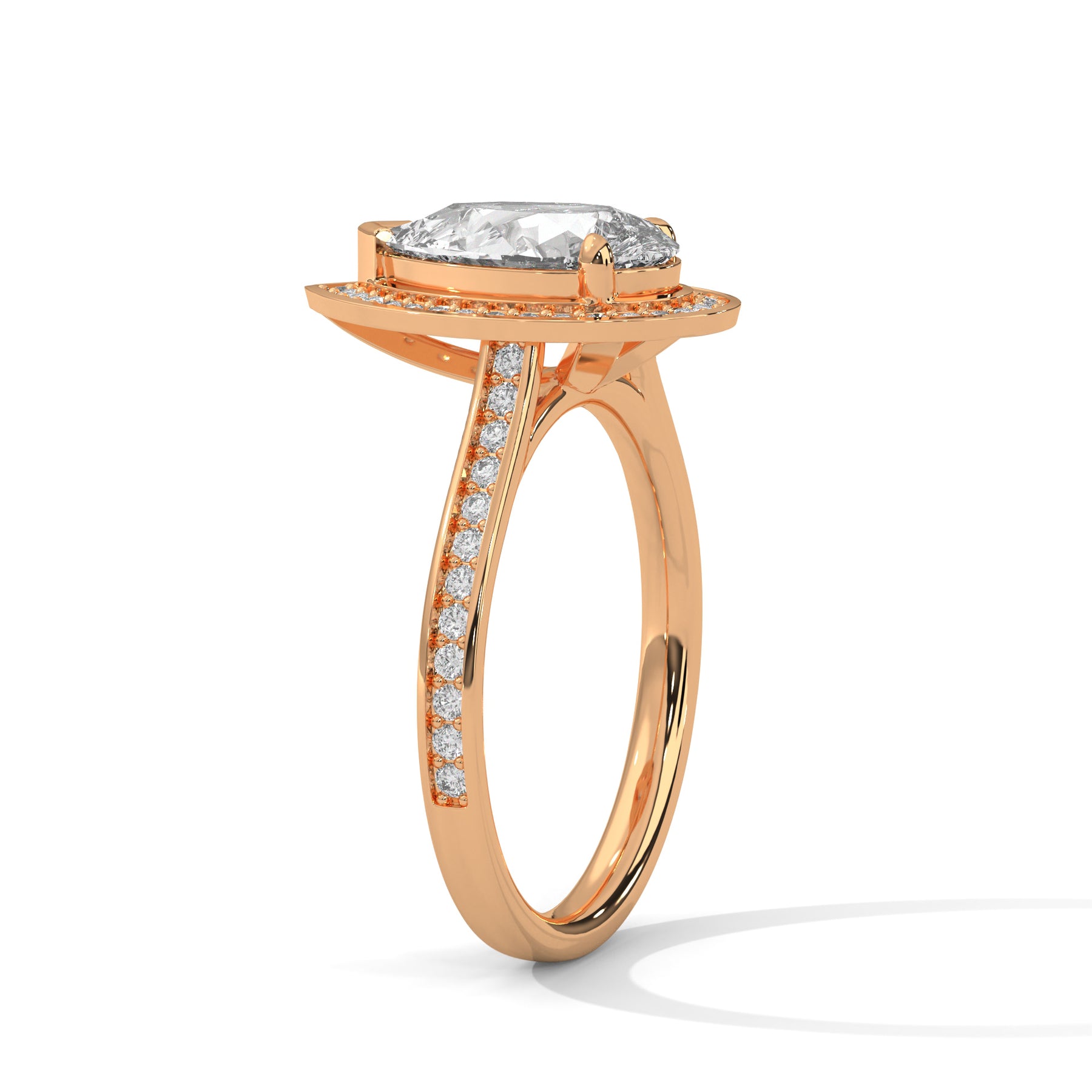 14K Rose Gold 18K Rose Gold Pear