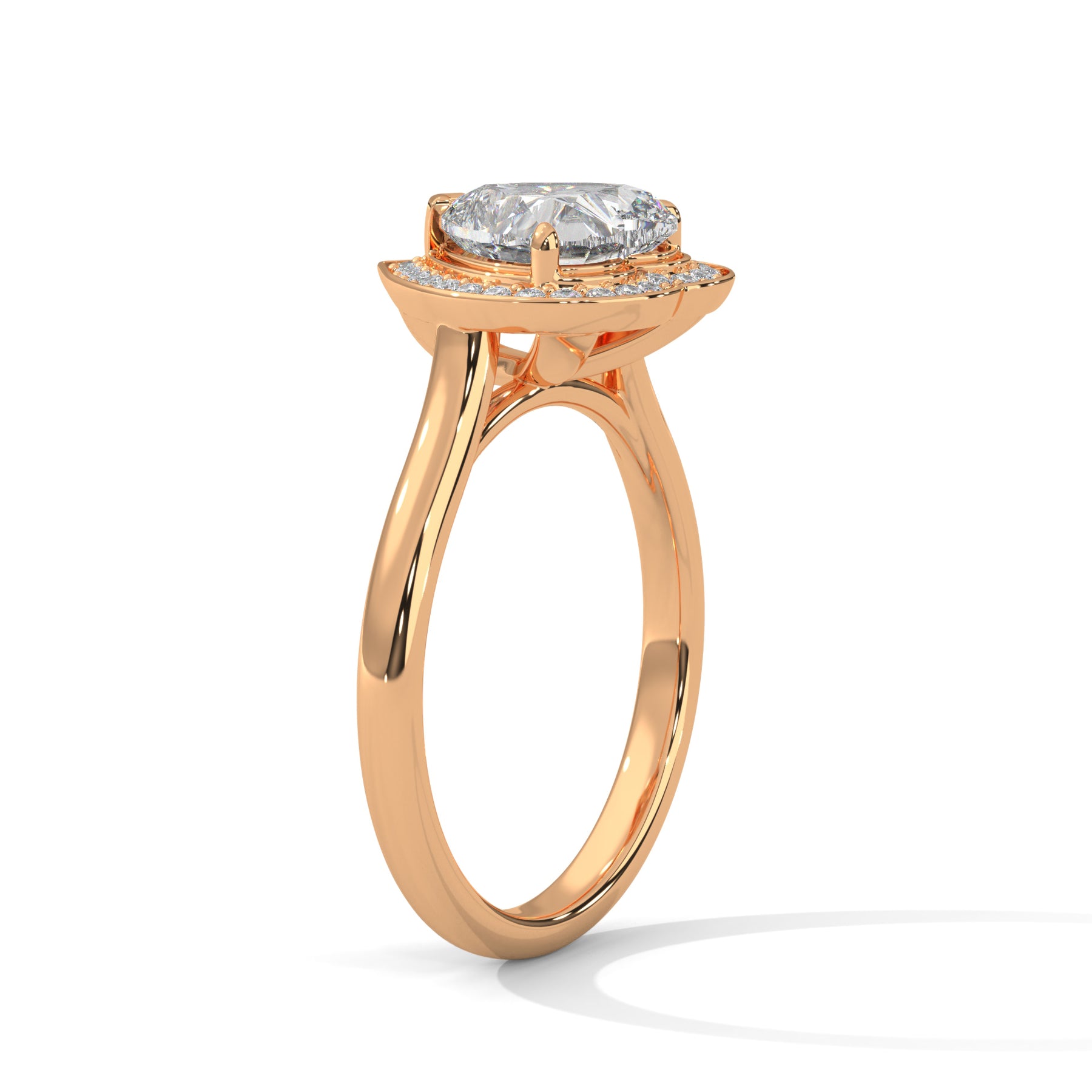 14K Rose Gold 18K Rose Gold Heart
