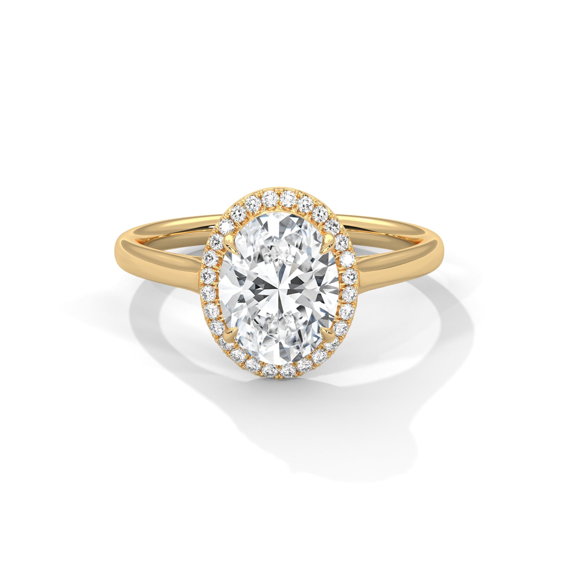 14K Yellow Gold 18K Yellow Gold Oval