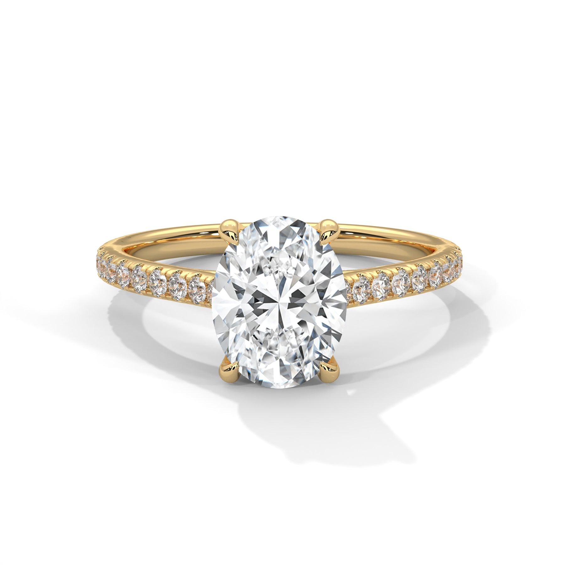 14K Yellow Gold 18K Yellow Gold Oval