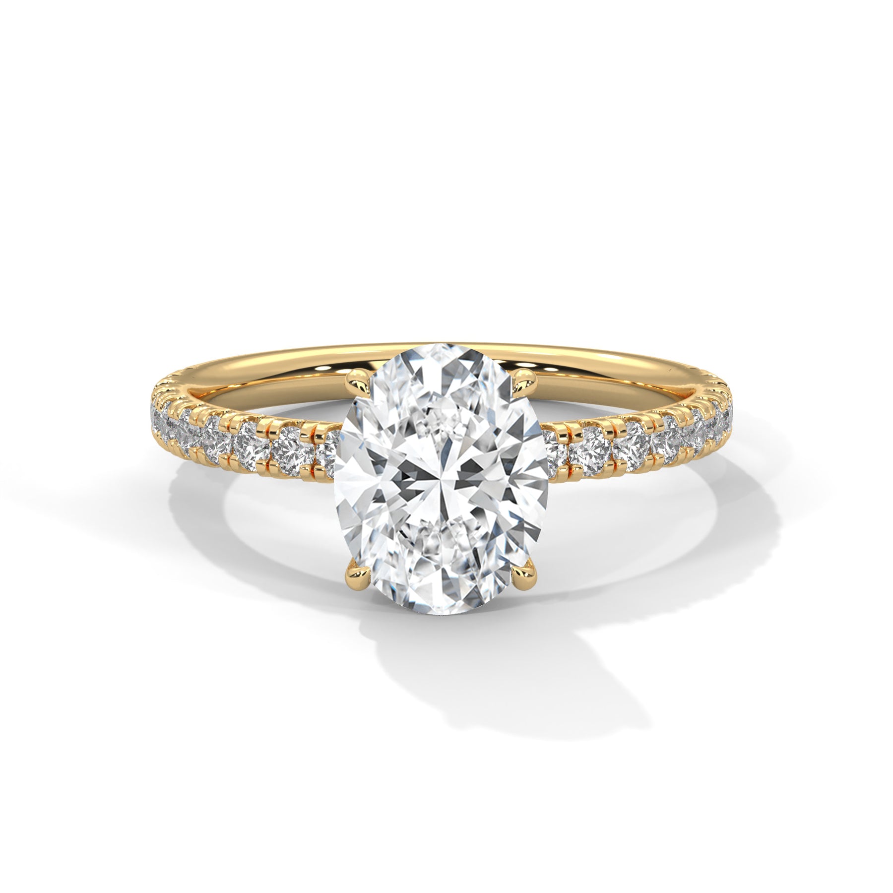 14K Yellow Gold 18K Yellow Gold Oval
