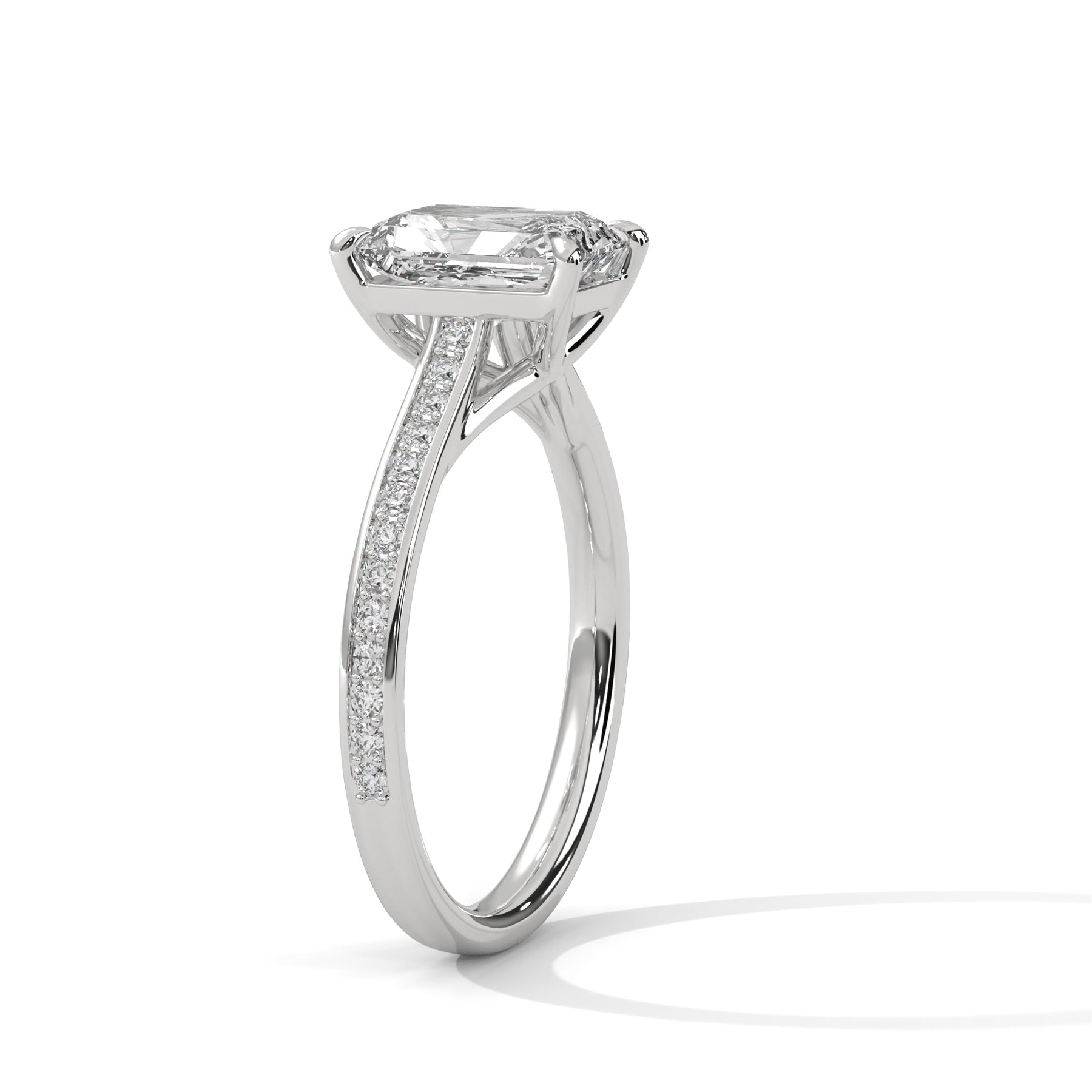 14K White Gold 18K White Gold Platinum Emerald