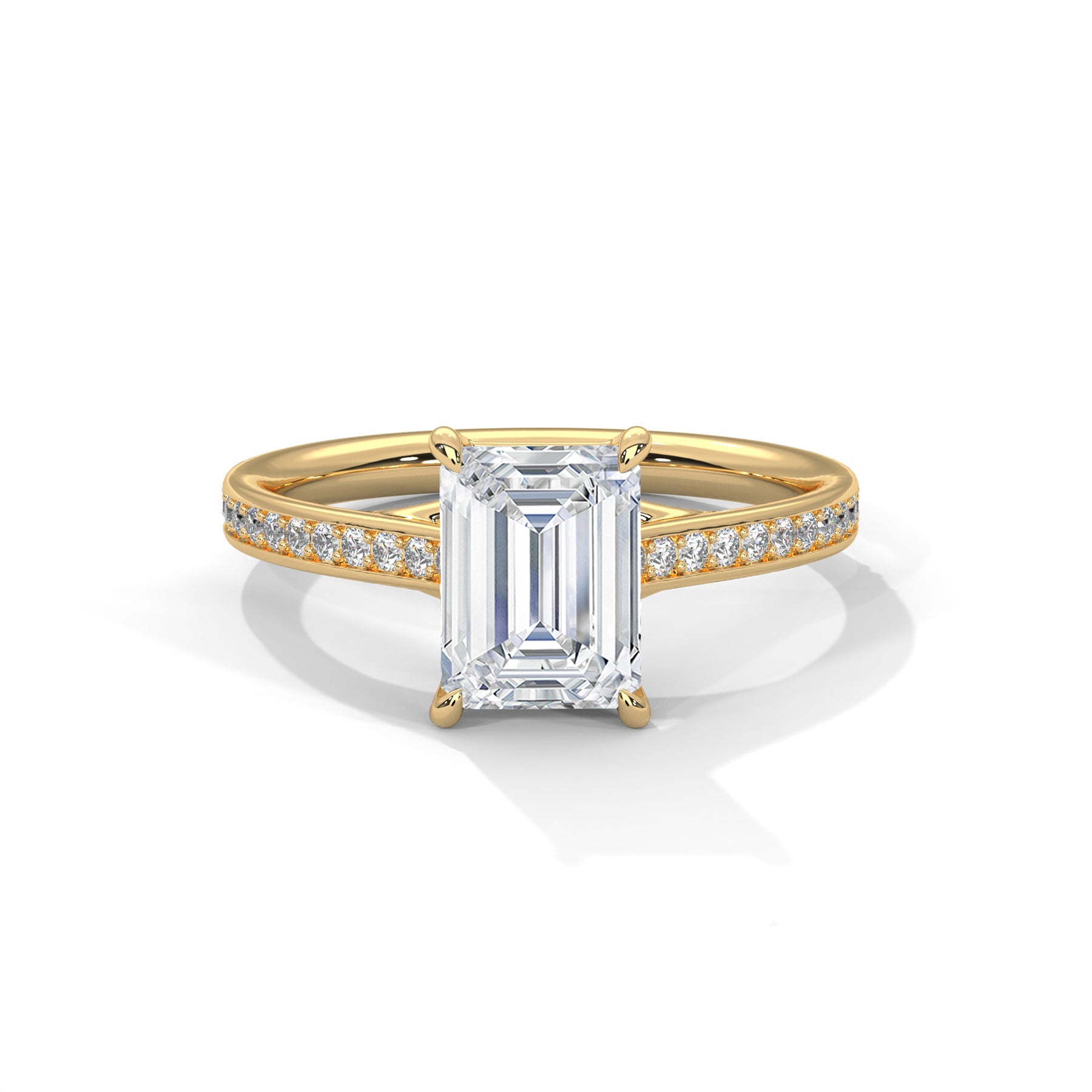 14K Yellow Gold 18K Yellow Gold Emerald