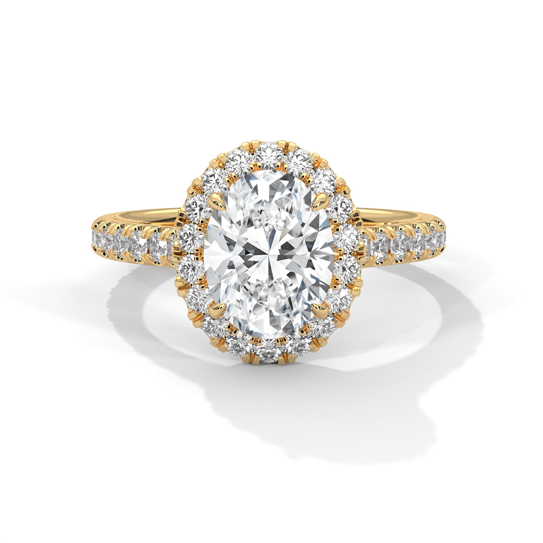 14K Yellow Gold 18K Yellow Gold Oval