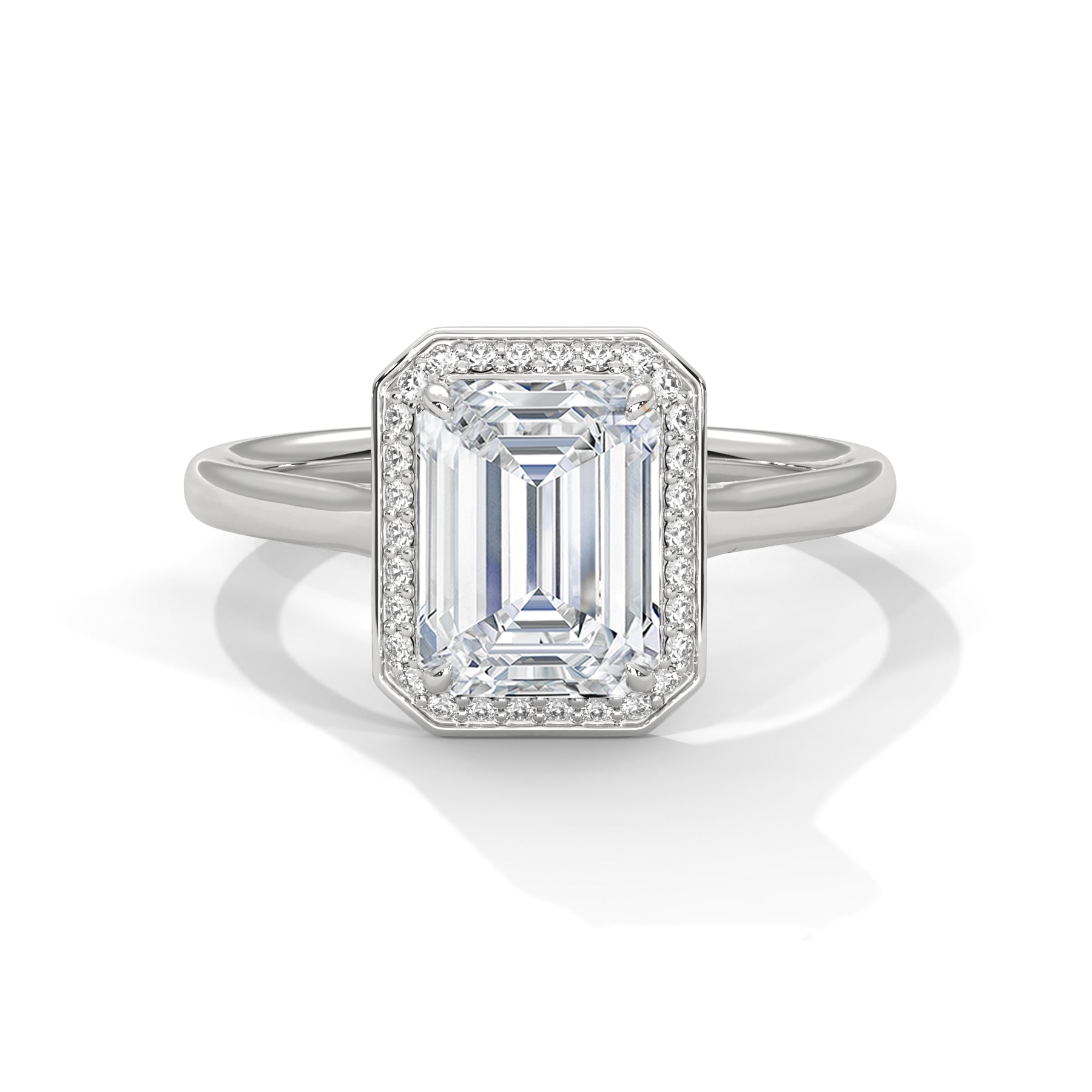 14K White Gold 18K White Gold Platinum Emerald