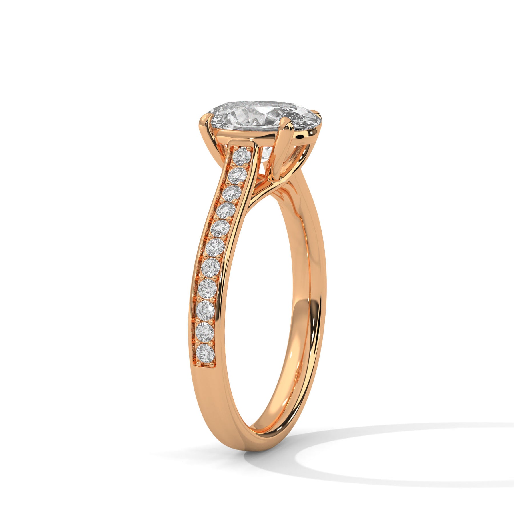 14K Rose Gold 18K Rose Gold Oval