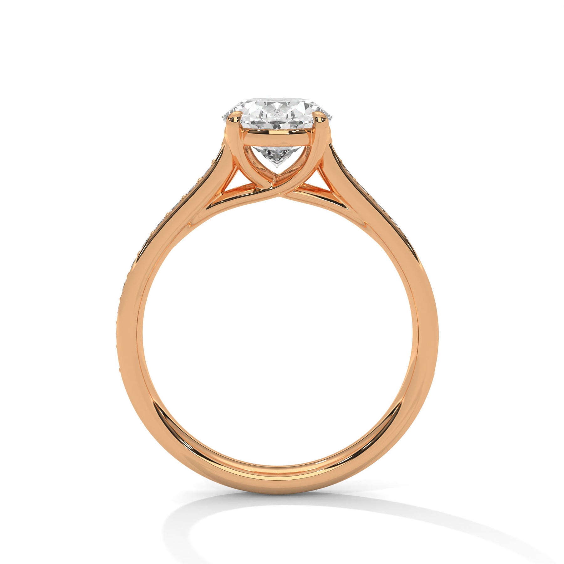14K Rose Gold 18K Rose Gold Oval