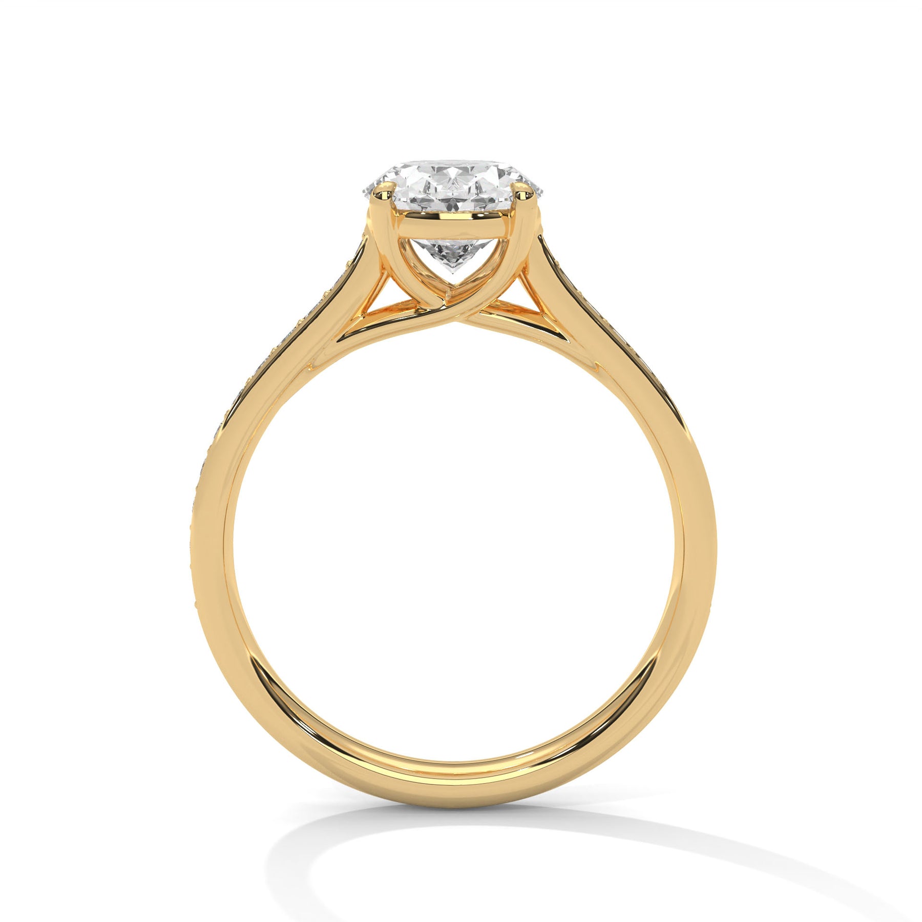 14K Yellow Gold 18K Yellow Gold Oval