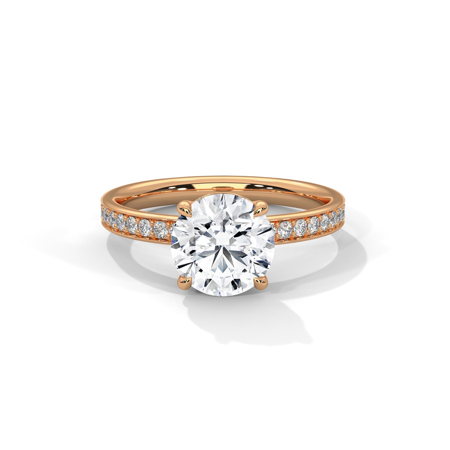 14K Rose Gold 18K Rose Gold Round