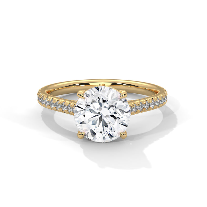 14K Yellow Gold 18K Yellow Gold Round