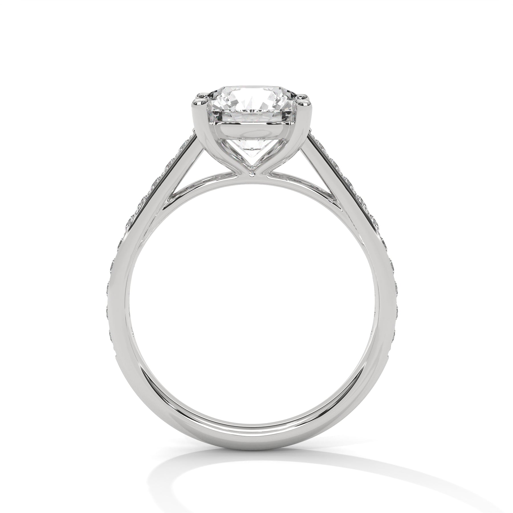 14K White Gold 18K White Gold Platinum Round