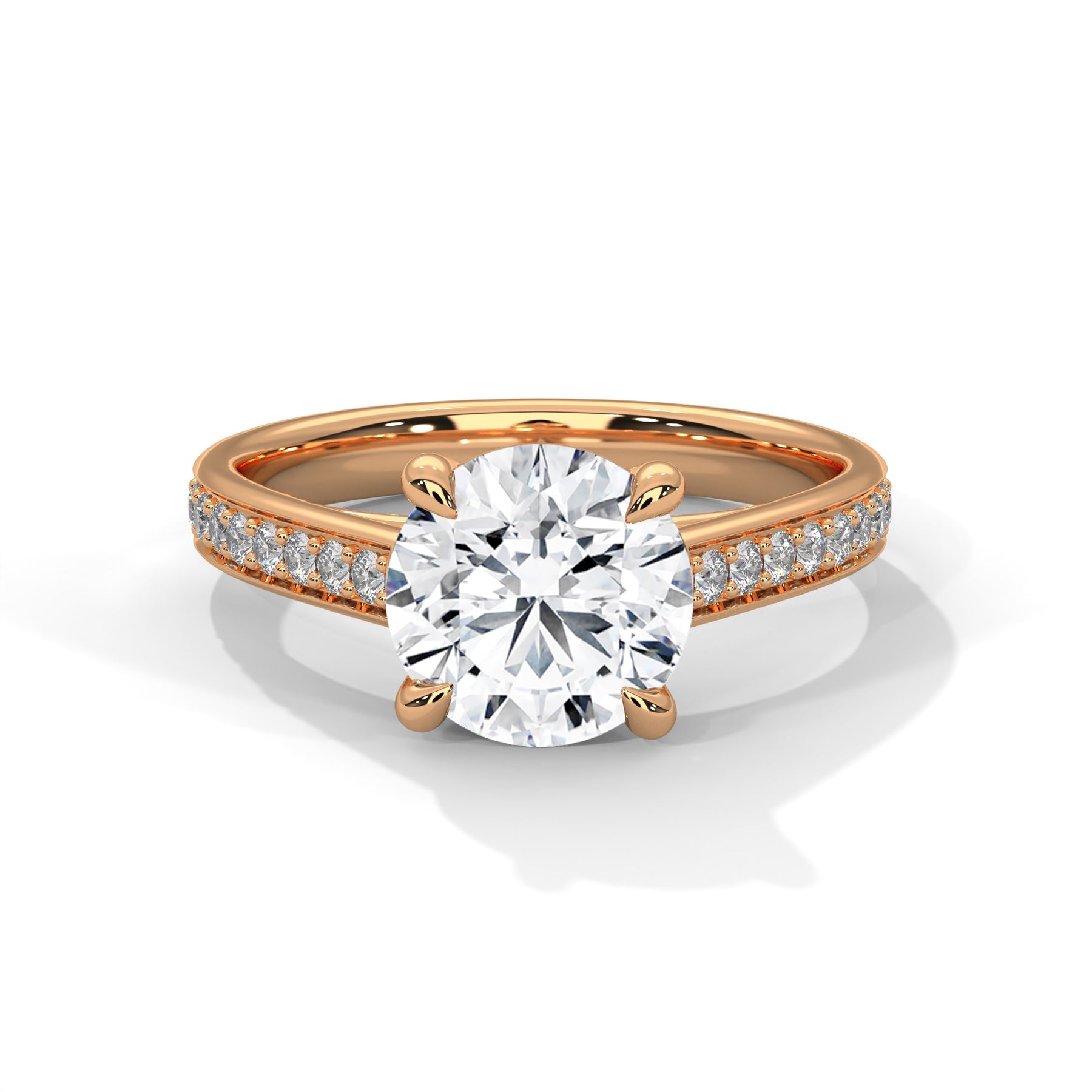 14K Rose Gold 18K Rose Gold Round