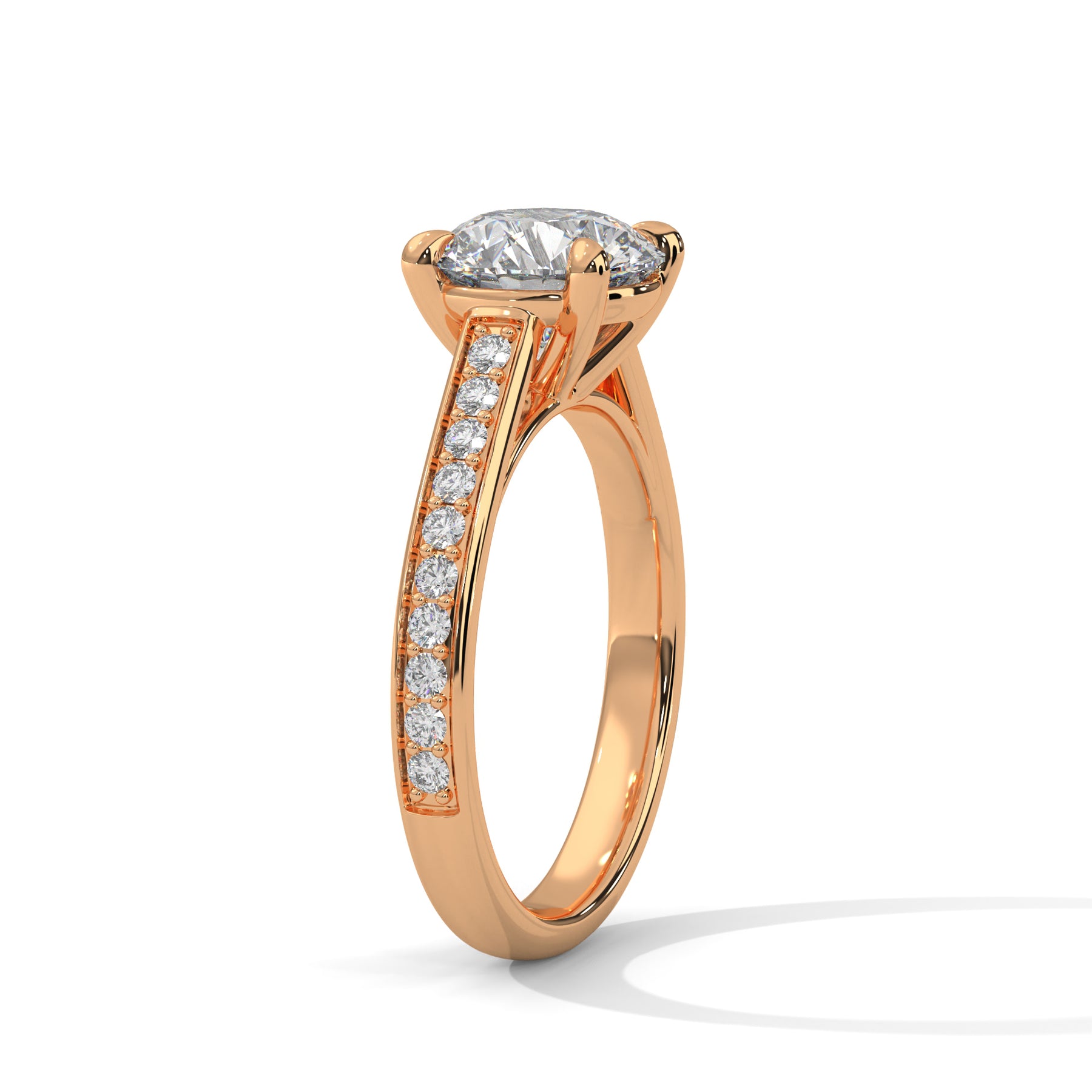 14K Rose Gold 18K Rose Gold Round