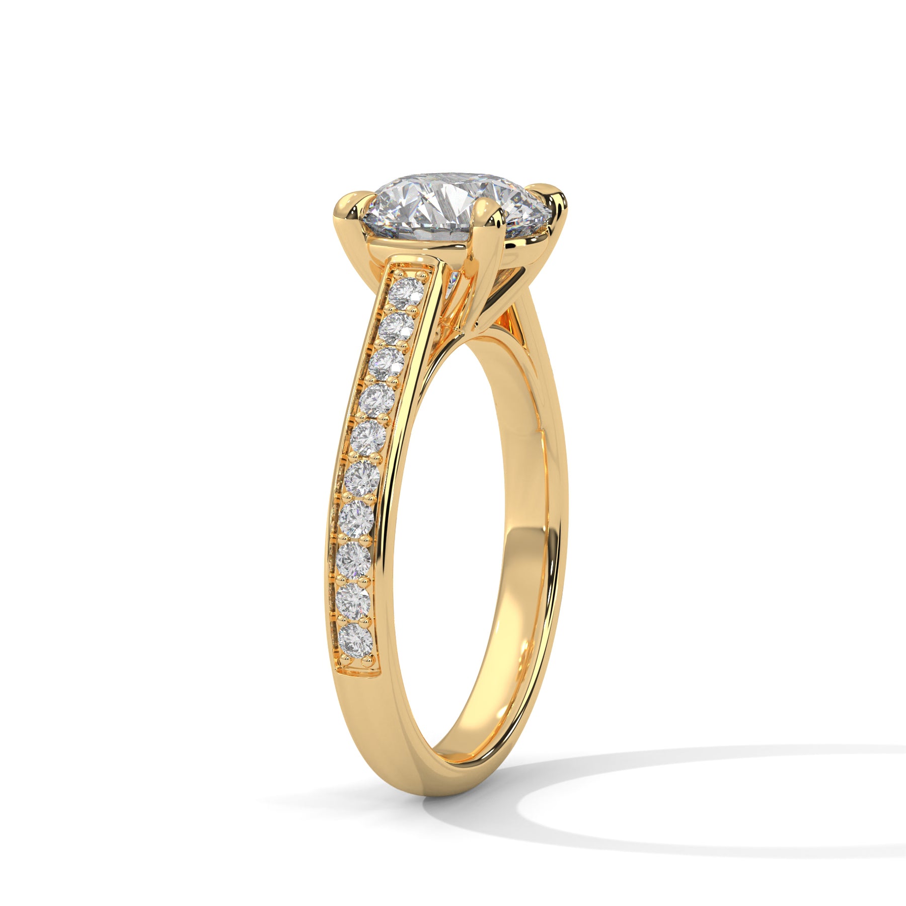 14K Yellow Gold 18K Yellow Gold Round