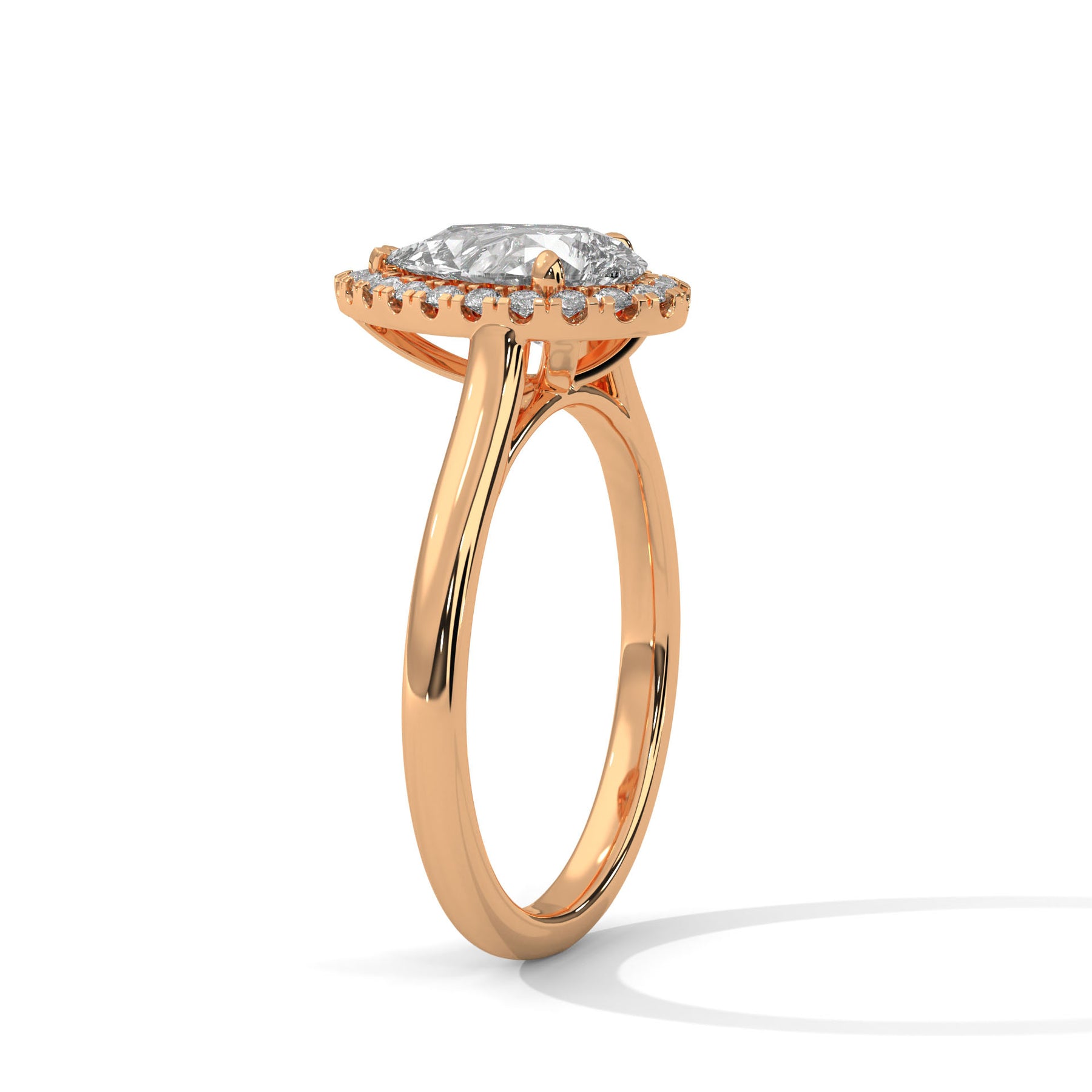 14K Rose Gold 18K Rose Gold Pear