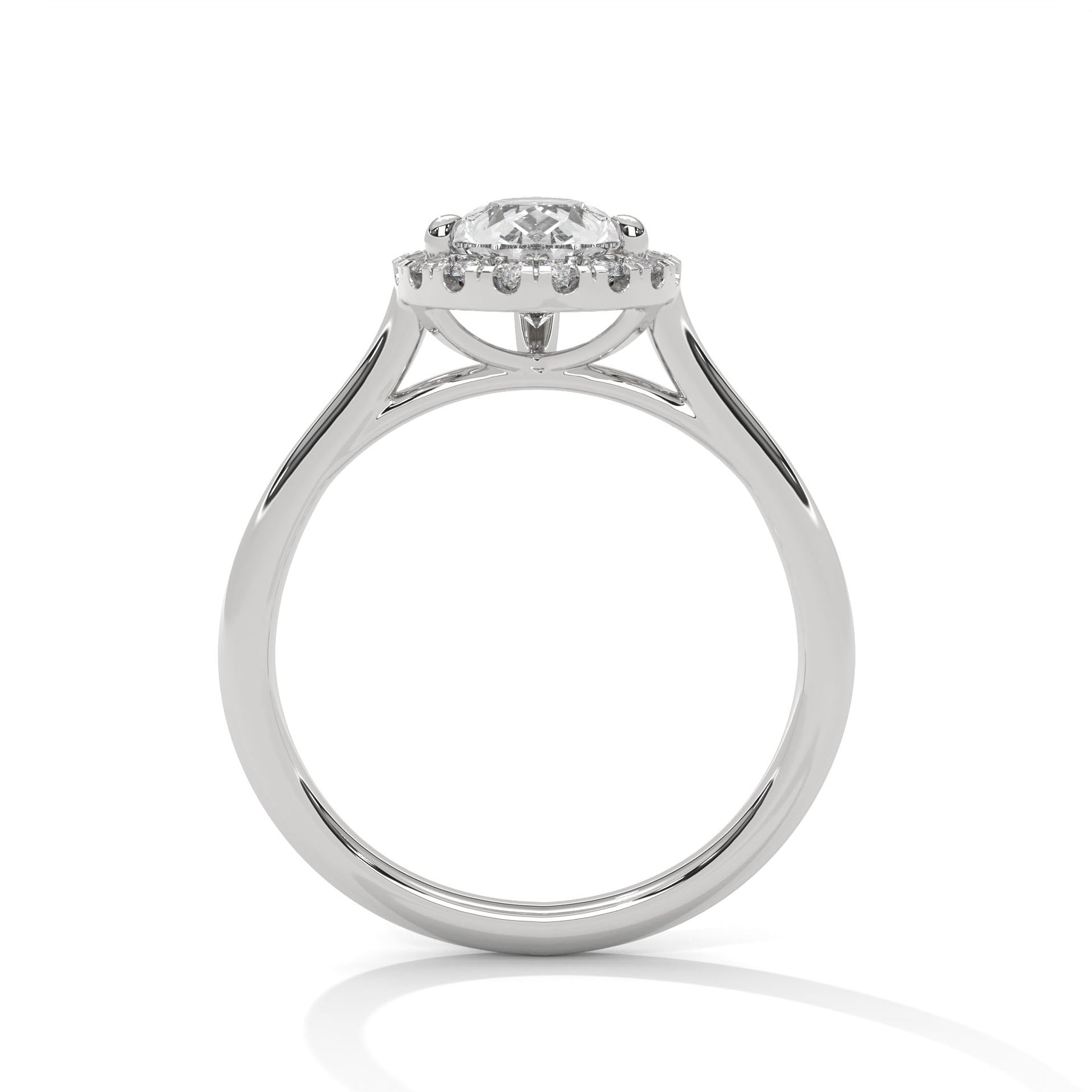 14K White Gold 18K White Gold Platinum Pear