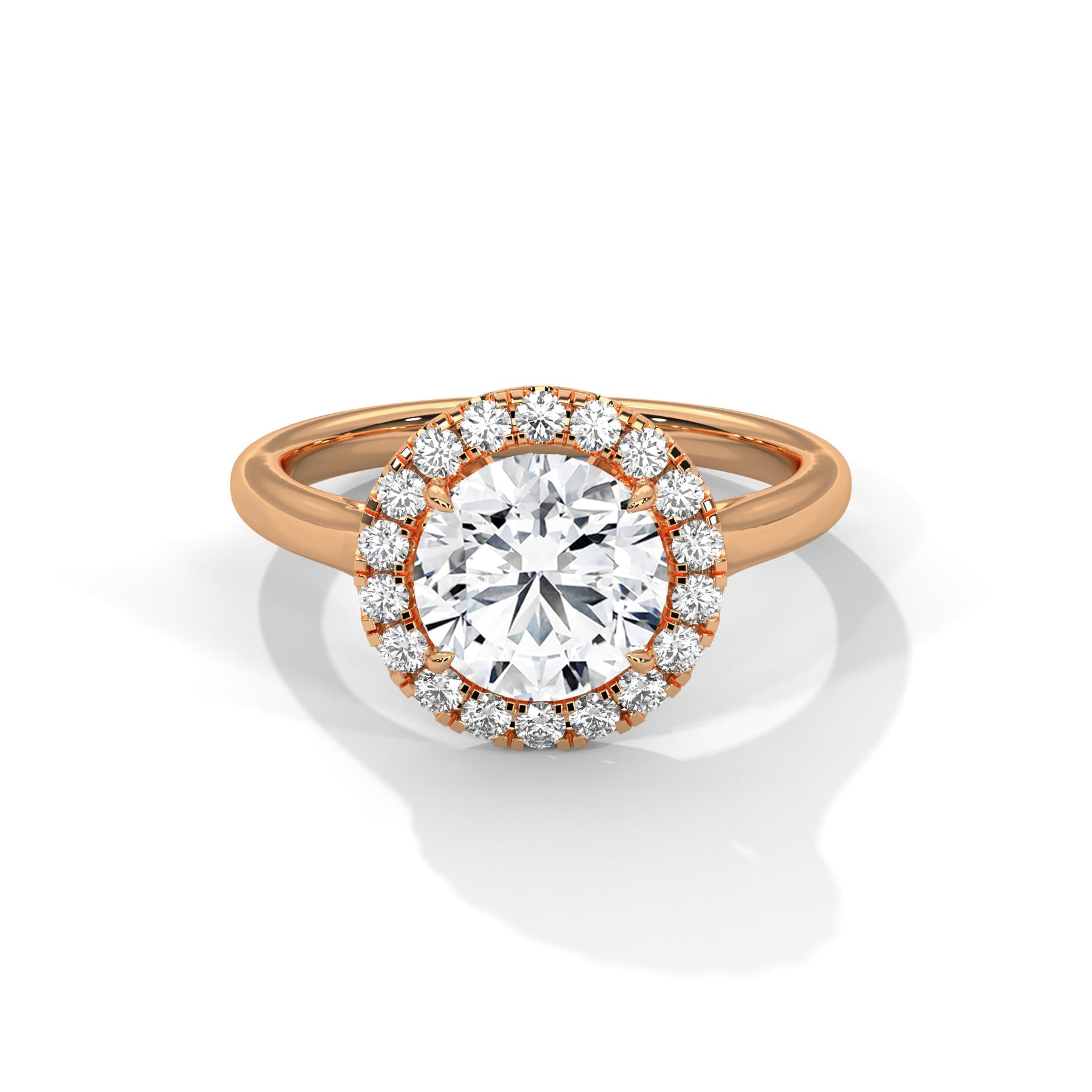 14K Rose Gold 18K Rose Gold Round