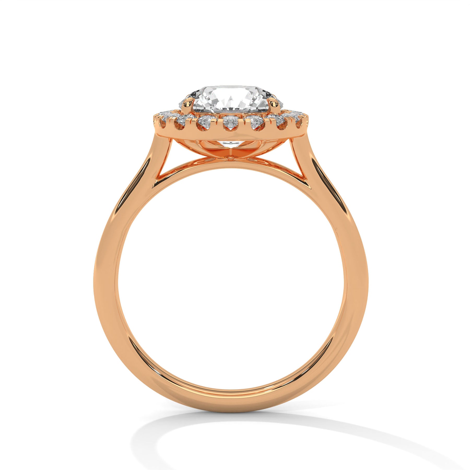 14K Rose Gold 18K Rose Gold Oval