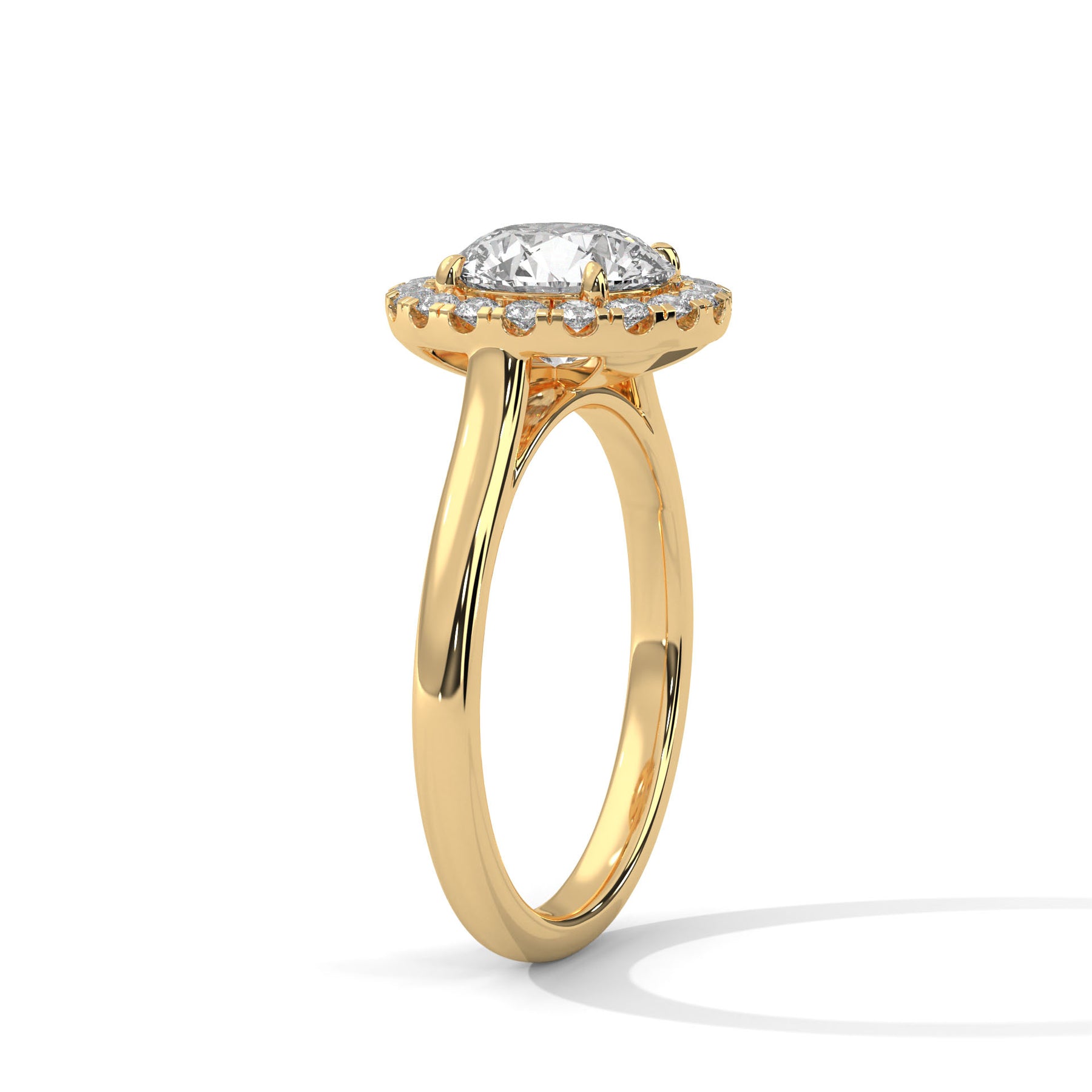 14K Yellow Gold 18K Yellow Gold Round