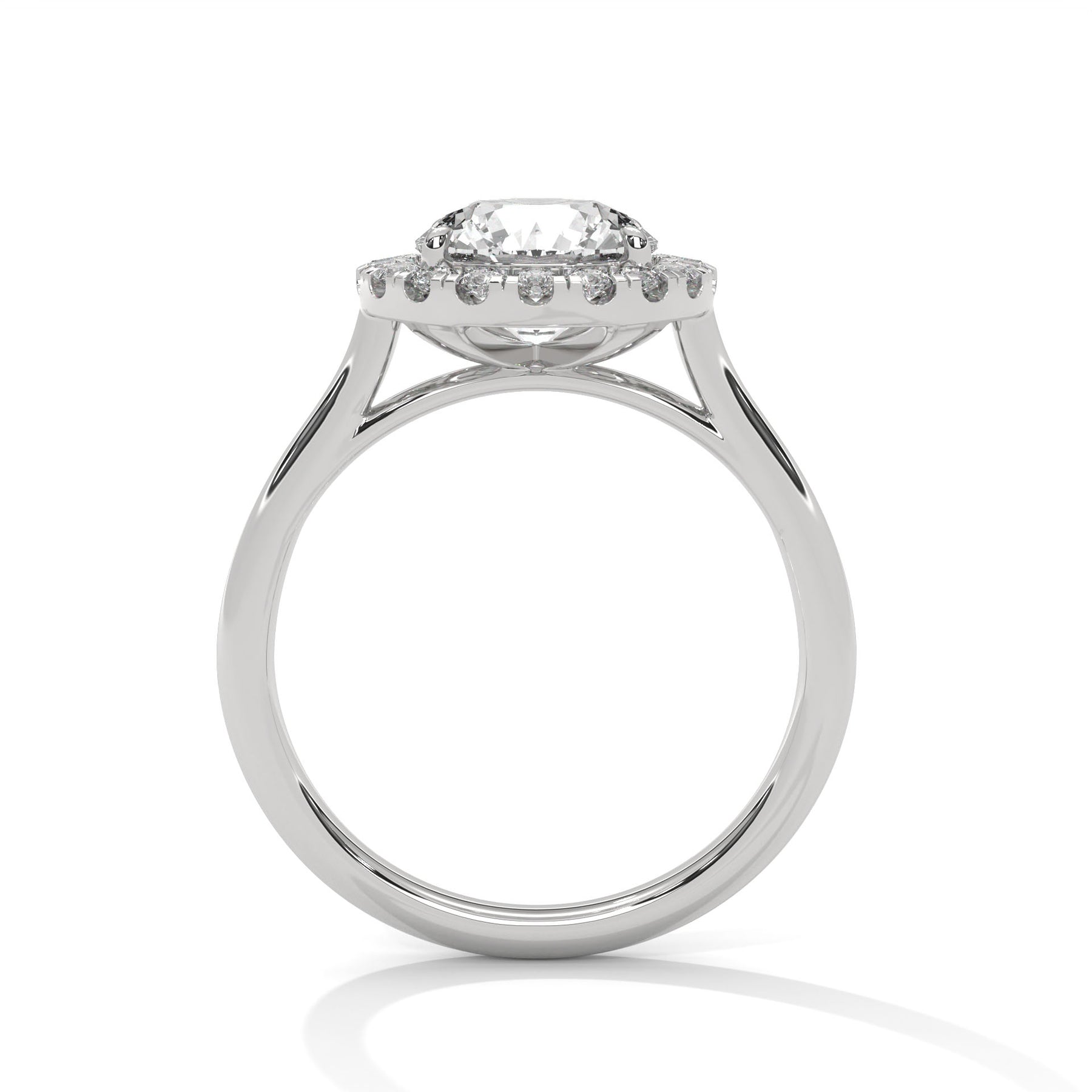 14K White Gold 18K White Gold Platinum Oval