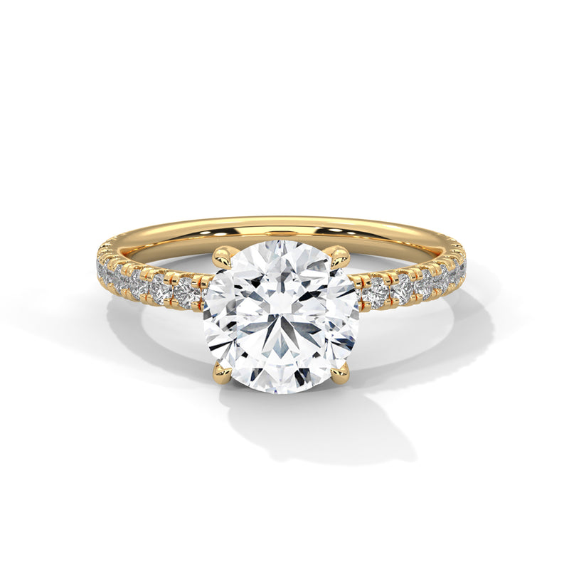 14K Yellow Gold 18K Yellow Gold Round