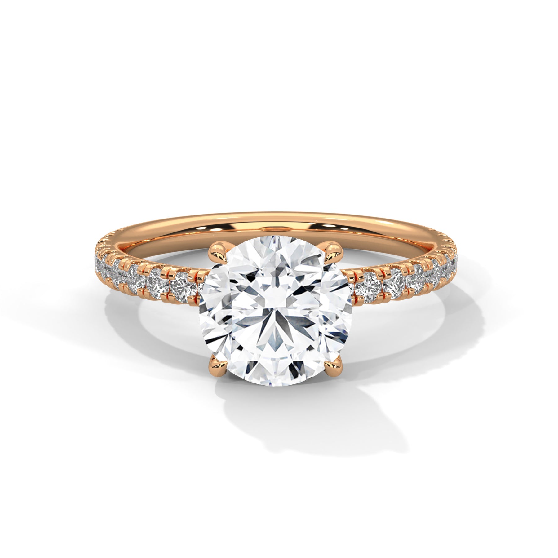 14K Rose Gold 18K Rose Gold Round