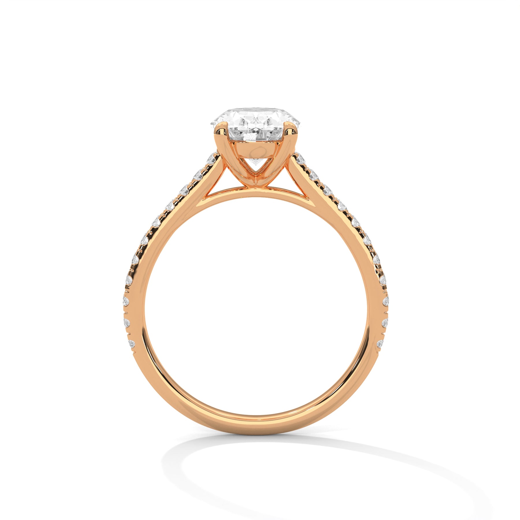 14K Rose Gold 18K Rose Gold Oval