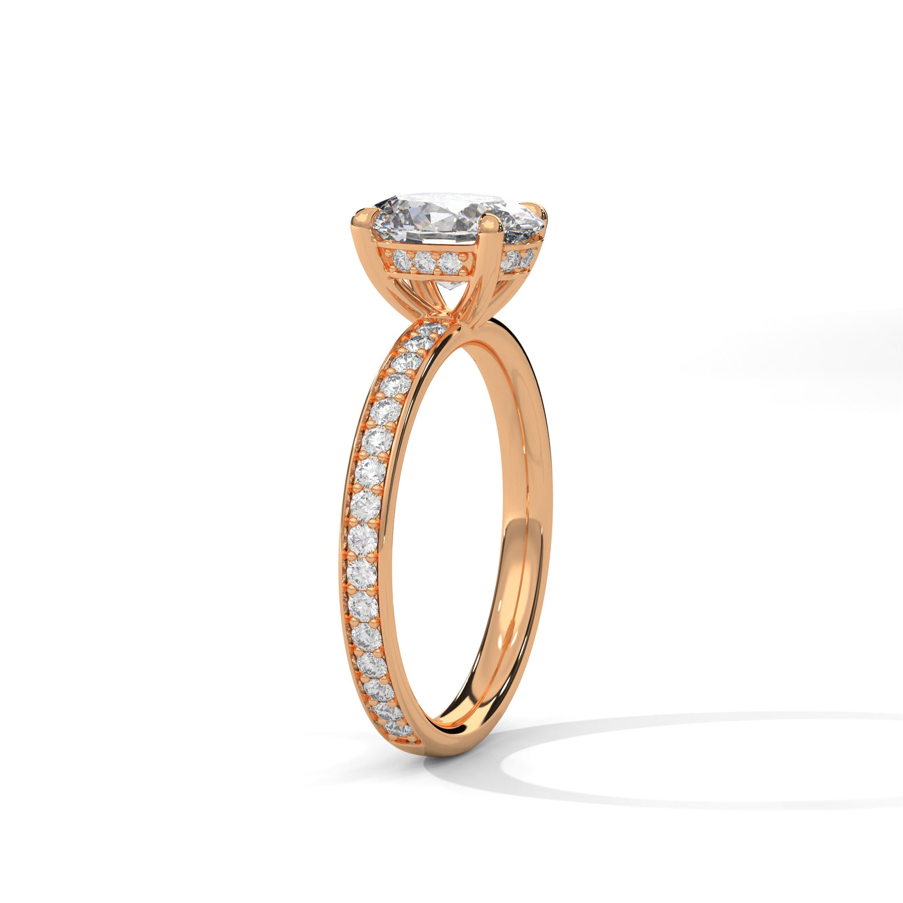14K Rose Gold 18K Rose Gold Oval