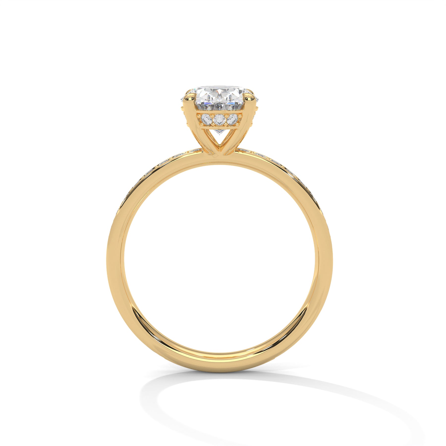 14K Yellow Gold 18K Yellow Gold Oval