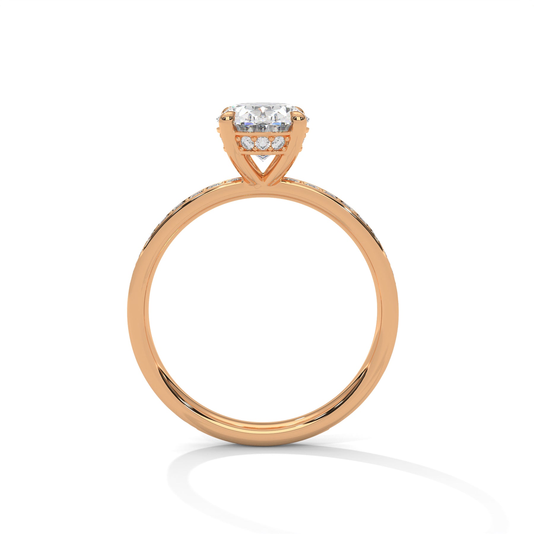 14K Rose Gold 18K Rose Gold Oval