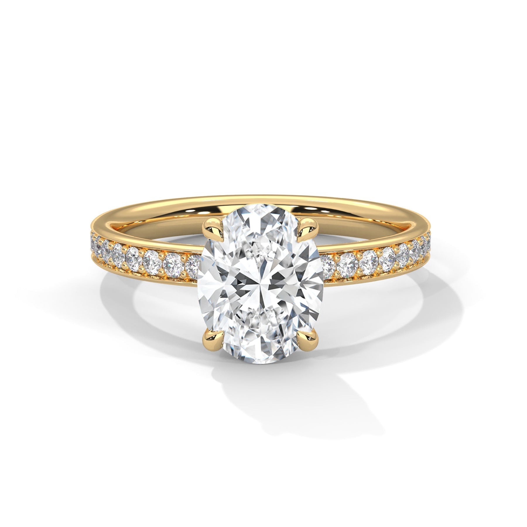 14K Yellow Gold 18K Yellow Gold Oval