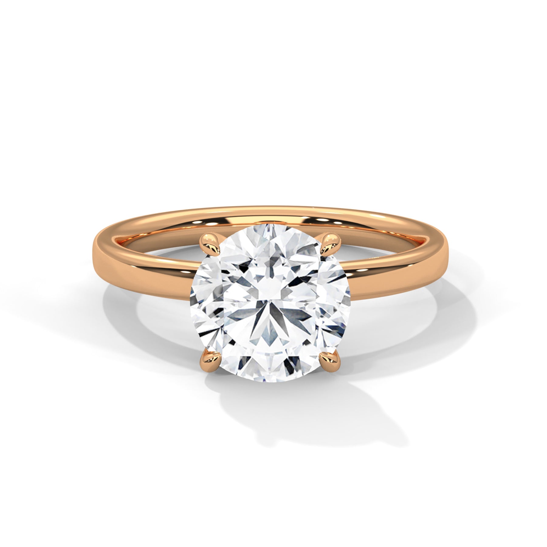 14K Rose Gold 18K Rose Gold Round